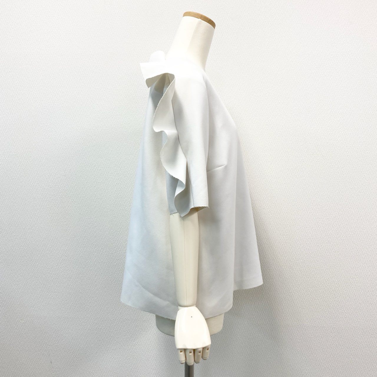 70j15 MSGM エムエスジーエム フリル半袖カットソー ブラウス トップス 2441MDM02 48サイズ ホワイト レディースu02t