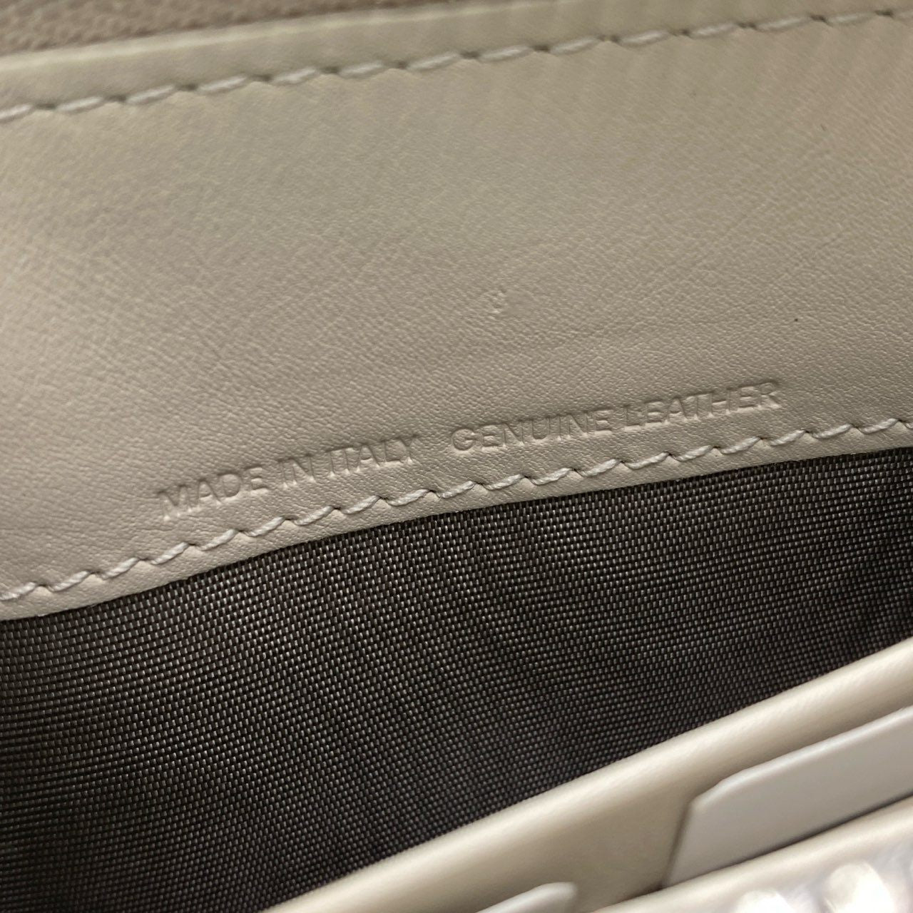 c17 【未使用品】Maison Margiela メゾンマルジェラ クリーム レザー 4つタグ ロングウォレット 長財布 レディース ユニセックスk02i