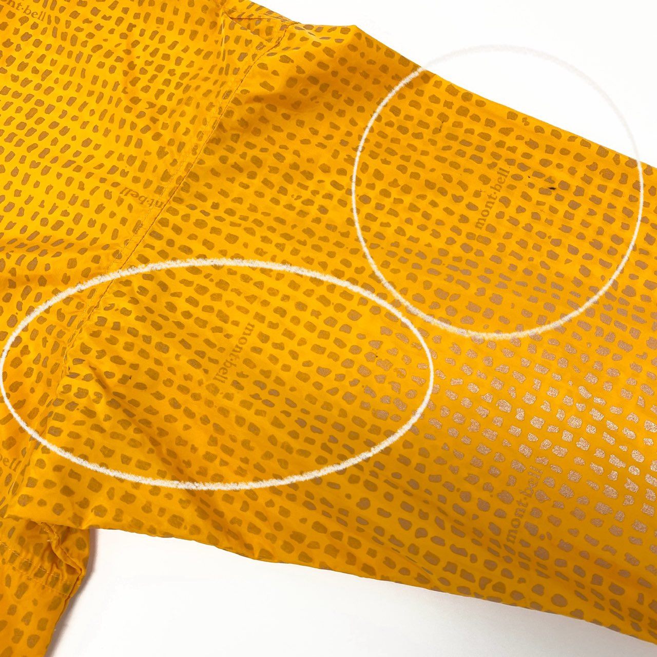 35j22 mont-bell モンベル リフレクター アノラックパーカー ジャケット プルオーバー ロゴ 1103160 サイズM オレンジ ナイロン 90s アーカイブk02i