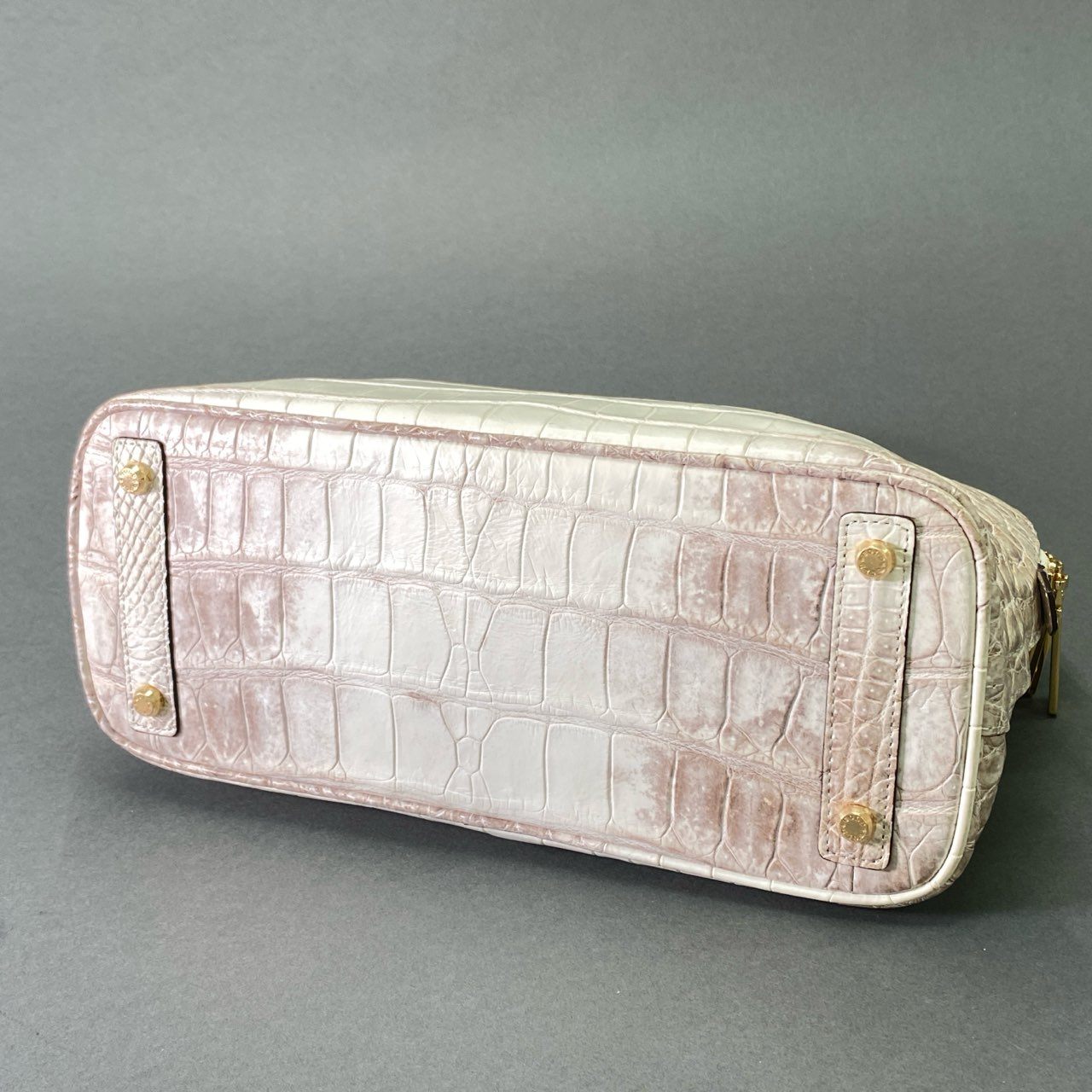 Fe18 【極美品】定価143万 JRA認定 COCOCLELUX GOLD 5スター ココセリュックス ゴールド  ヒマラヤクロコダイル 2way オーバル ハンドバッグ ショルダーバッグ レディース 女性用 鞄
