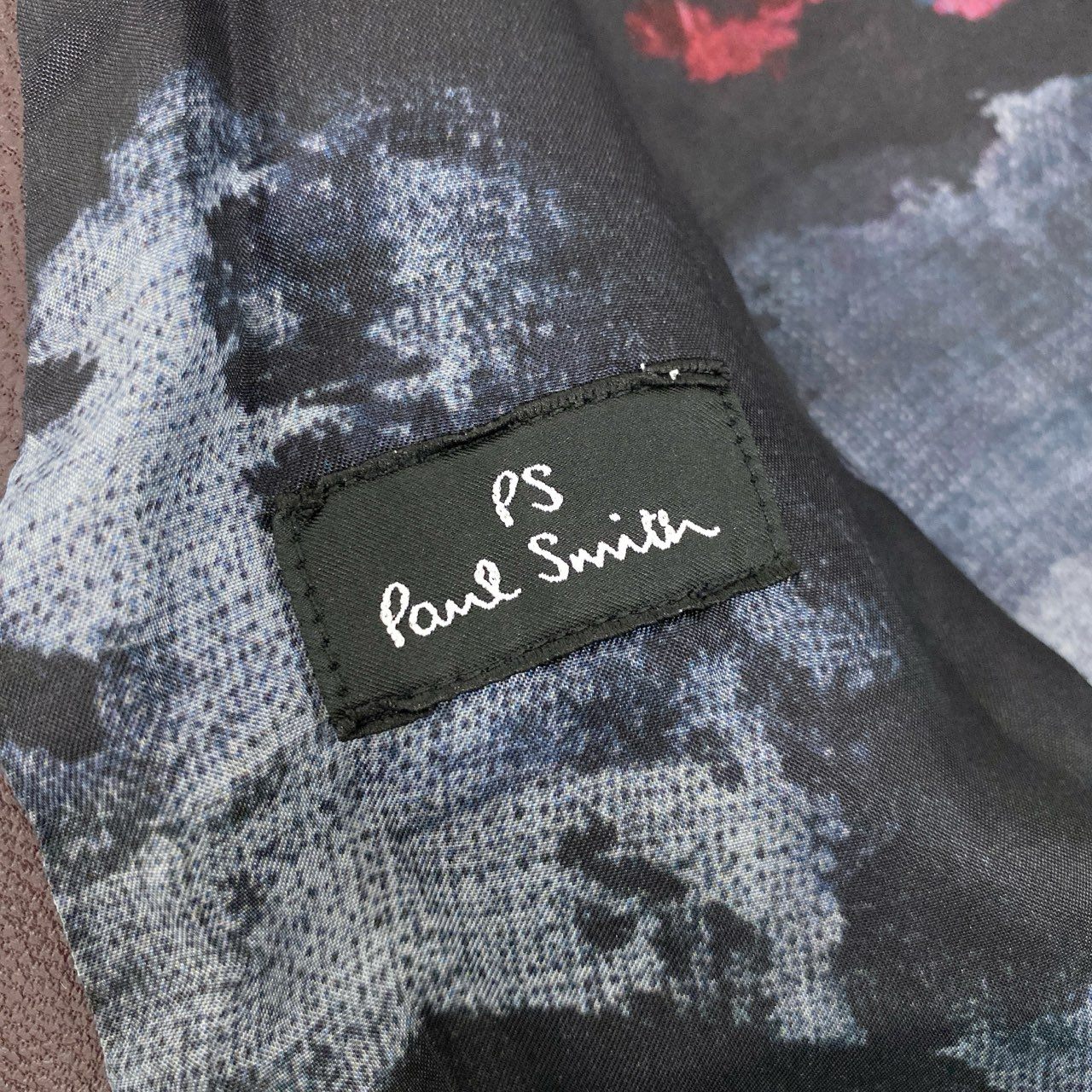 60i29 《美品》定価￥94.600 PS Paul Smith ポールスミス ゴートレザー シングルライダース ジャケット 386NLB L ワインレッド 山羊革 SINGLE RIDERSt18r