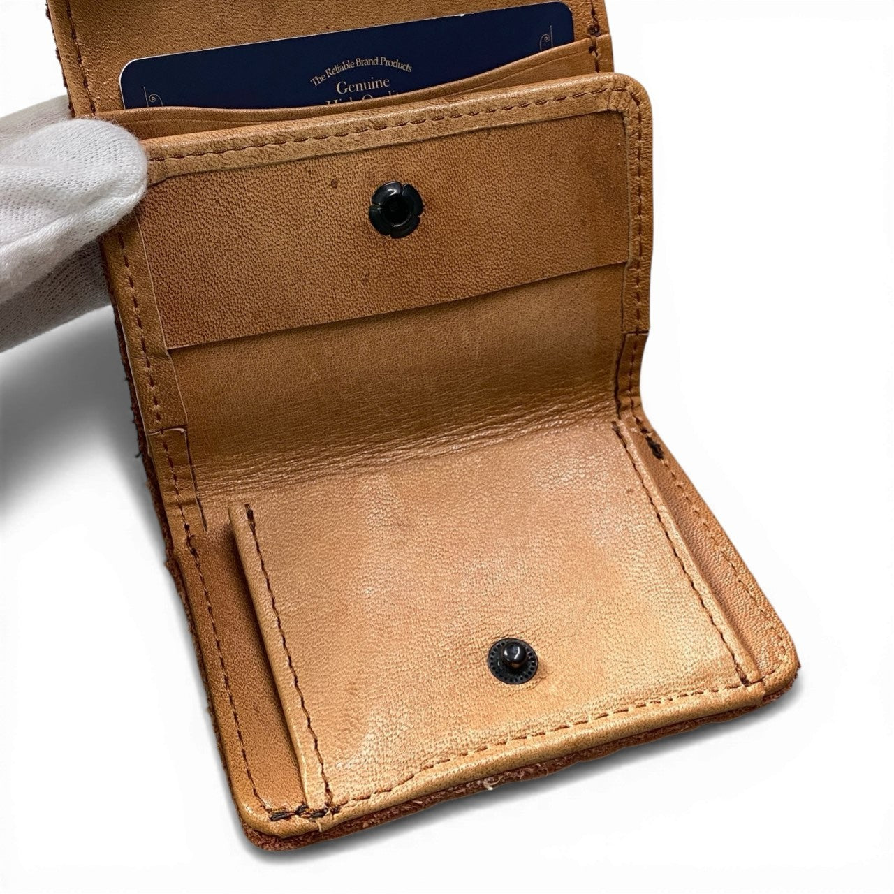 c23 Y2 Leather ワイツーレザー ブルハイド トリドールドウォレット ブラウン レザー 財布 3つ折り財布 メンズ アメカジk02i