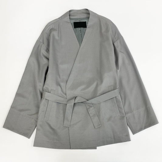 32j3 th ティーエイチ Collar Less Gown カラーレスガウン ジャケット ノーカラー 日本製 2201-JK37-M104 2 グレー ユニセックスo07t