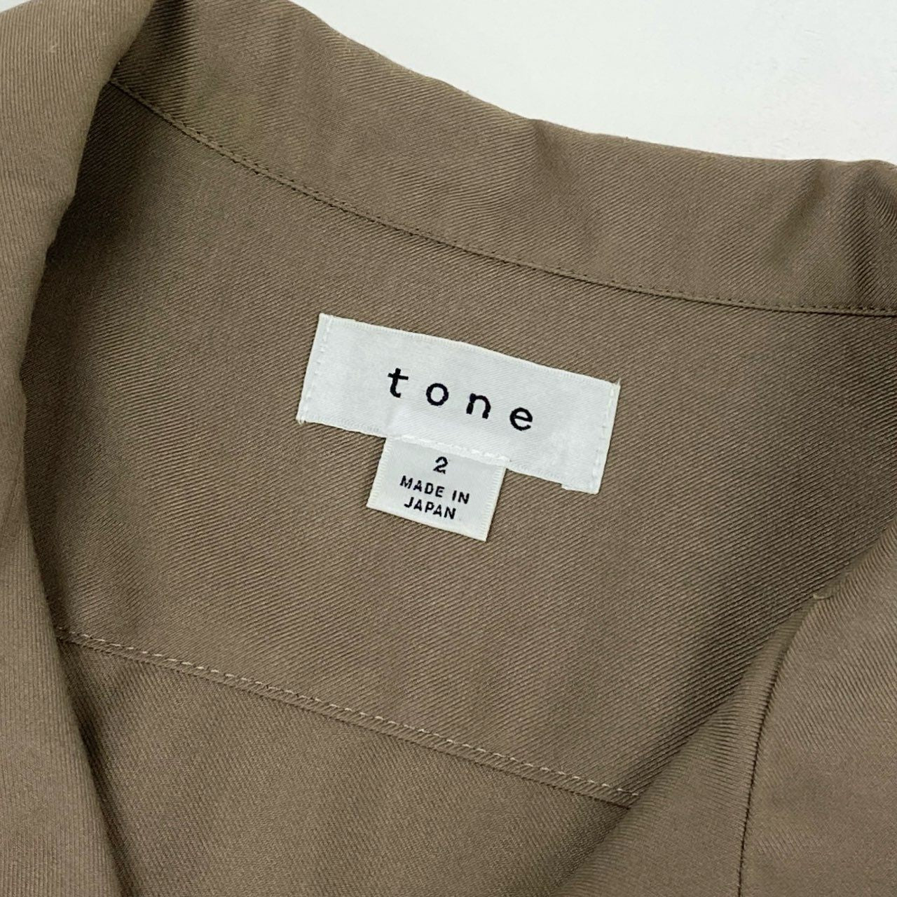 3a28 tone トーン OC REMAKE SHIRT リメイク 半袖 オープンカラーシャツ 開襟 日本製 TO-SS18-SS02 2 ベージュ ブラウン系