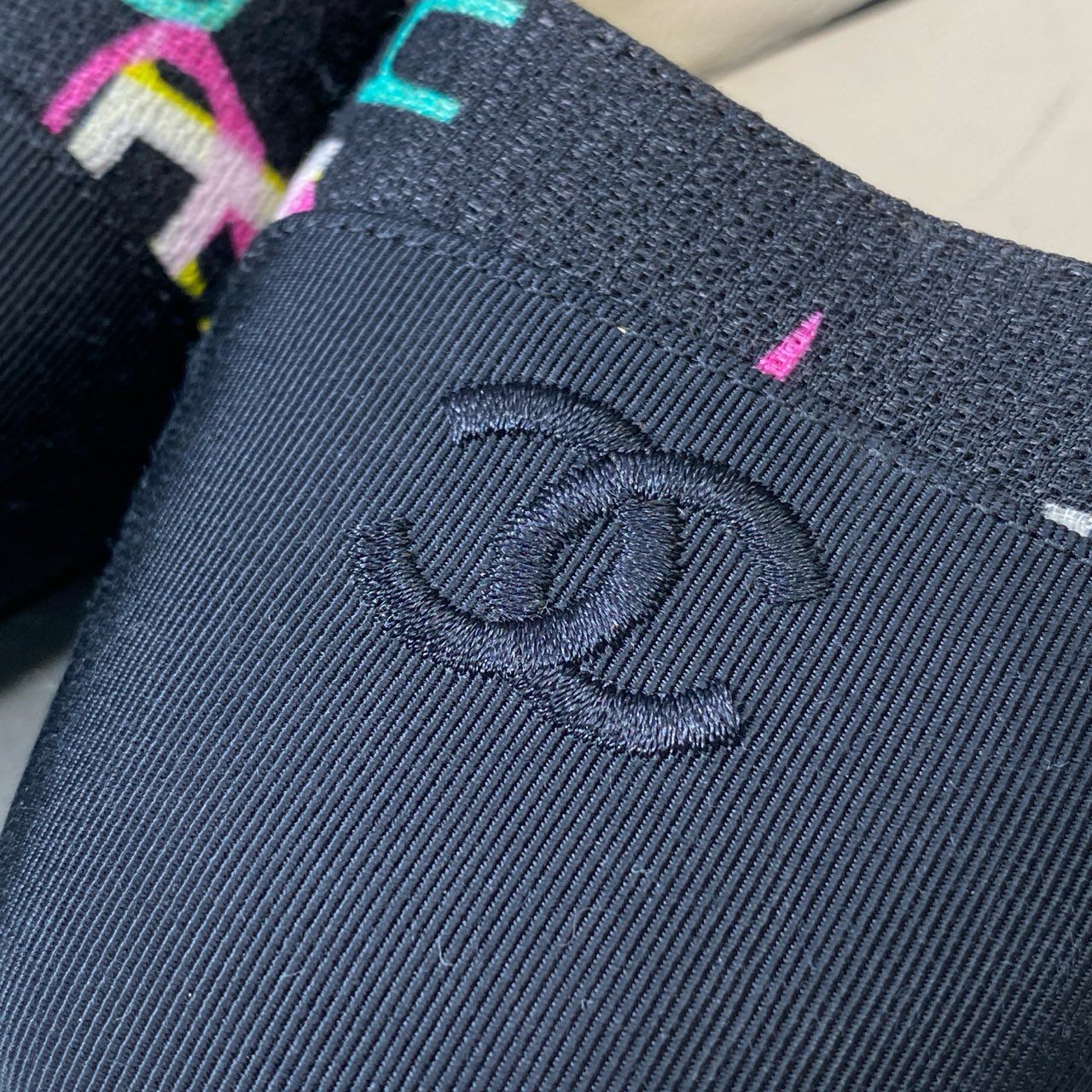 2i18 《美品》 CHANEL シャネル ココマーク ロゴフラットシューズ  G34785 36 ブラック パンプス FLAT SHOES イタリア製t18r