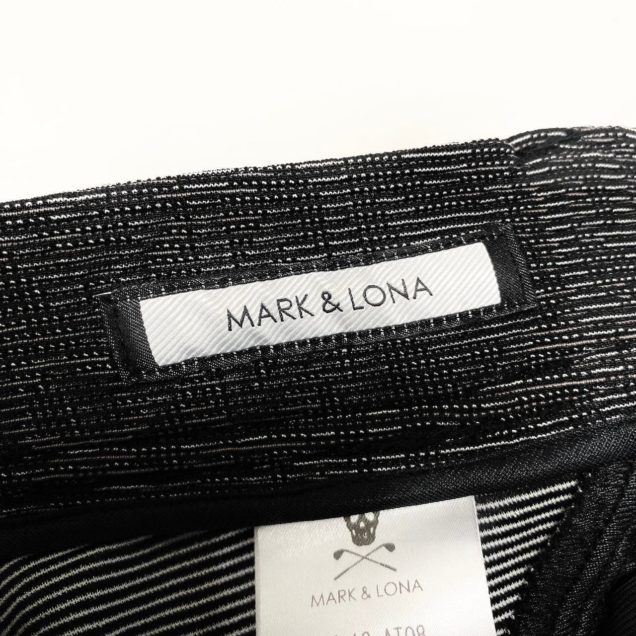29e7 MARK＆LONA マークアンドロナ モノグラムパンツ ゴルフウェア golf ロングストレッチ素材 MLM-1C-AT08 サイズ46 ダークグレー メンズ 紳士服u02t