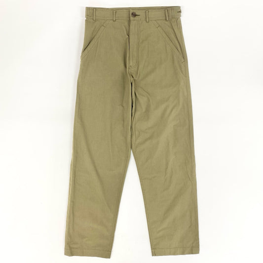 55h28 《美品》COMME des GARCONS HOMME PLUS コムデギャルソンオムプリュス ストレートパンツ ボトムス 日本製 PI-P015 XSサイズ カーキ メンズ 男性用k02i
