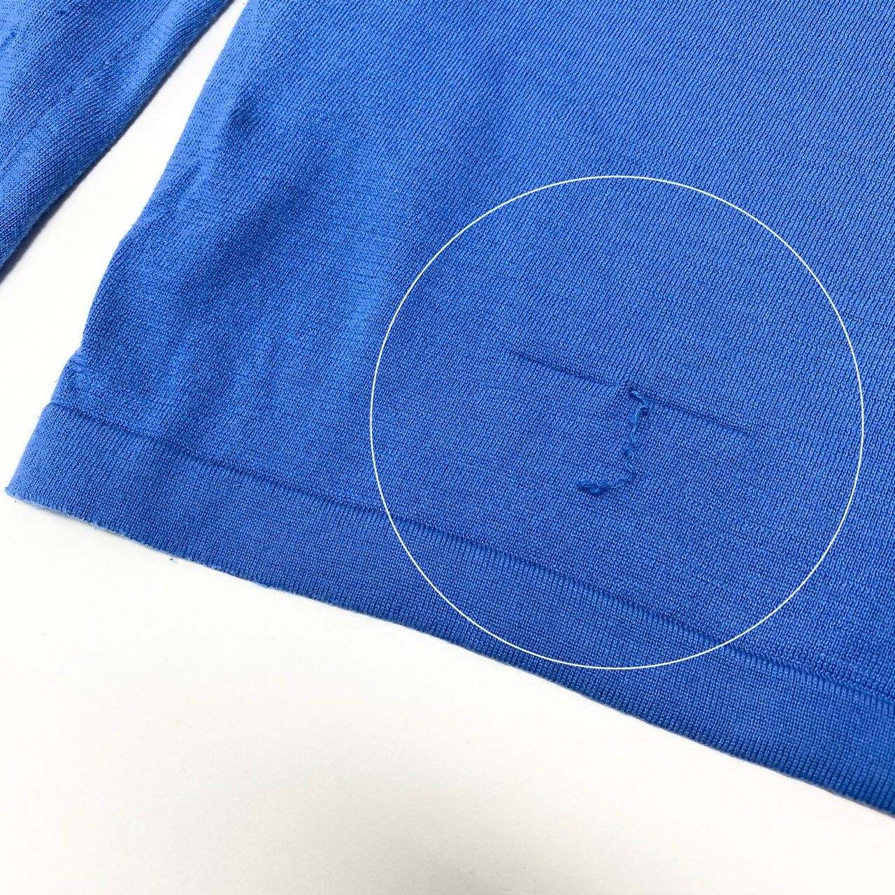 Ea29 HERMES エルメス アンサンブル 長袖カーディガン 半袖ニット 刺繍 イタリア製 40サイズ ブルー レディース 女性用o07t