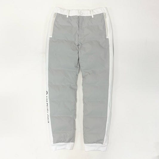 59k1 MARK&LONA マークアンドロナ スカルロゴ 中綿パンツ ボトムス  MXM-3C-AT01 44 ホワイト グレー メンズo07t