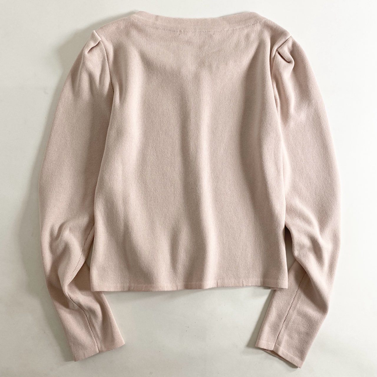 88j2 Rene ルネ パールネック カーディガン 34 ピンク  羽織 日本製 Pearl Neck Cardigan