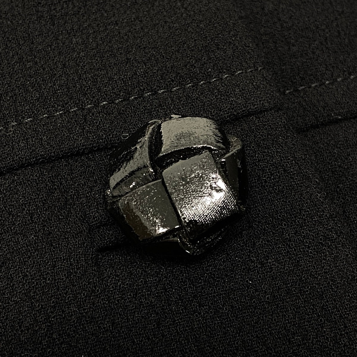 i13 PRADA プラダ ヴィンテージ ノーカラージャケット Vintage Collarless Jacket Black Size38 ブラックt18r