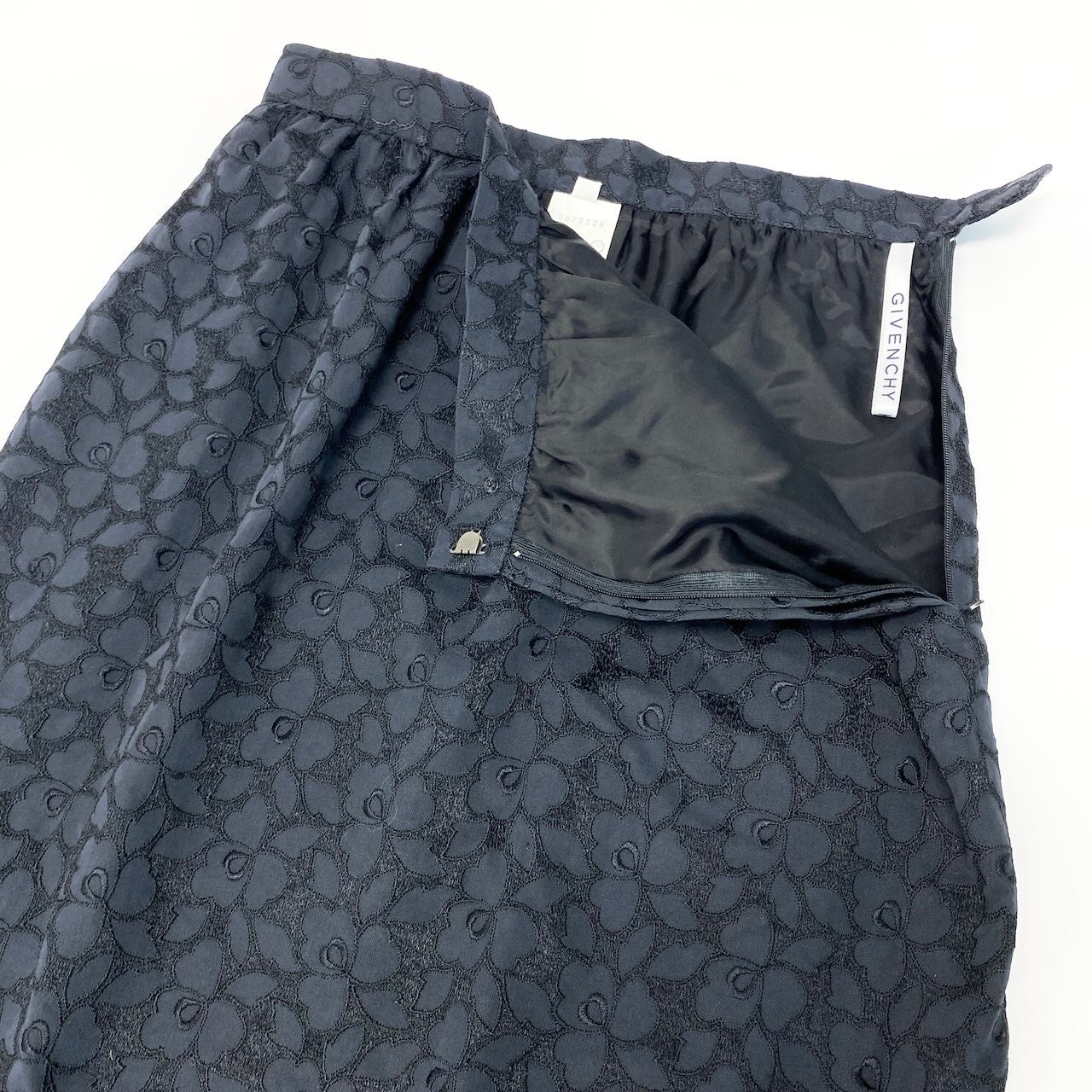 86d9 GIVENCHY ジバンシー フラワーレース セットアップ サイズ10 ネイビー Flour Lace Setup 女性服t18r