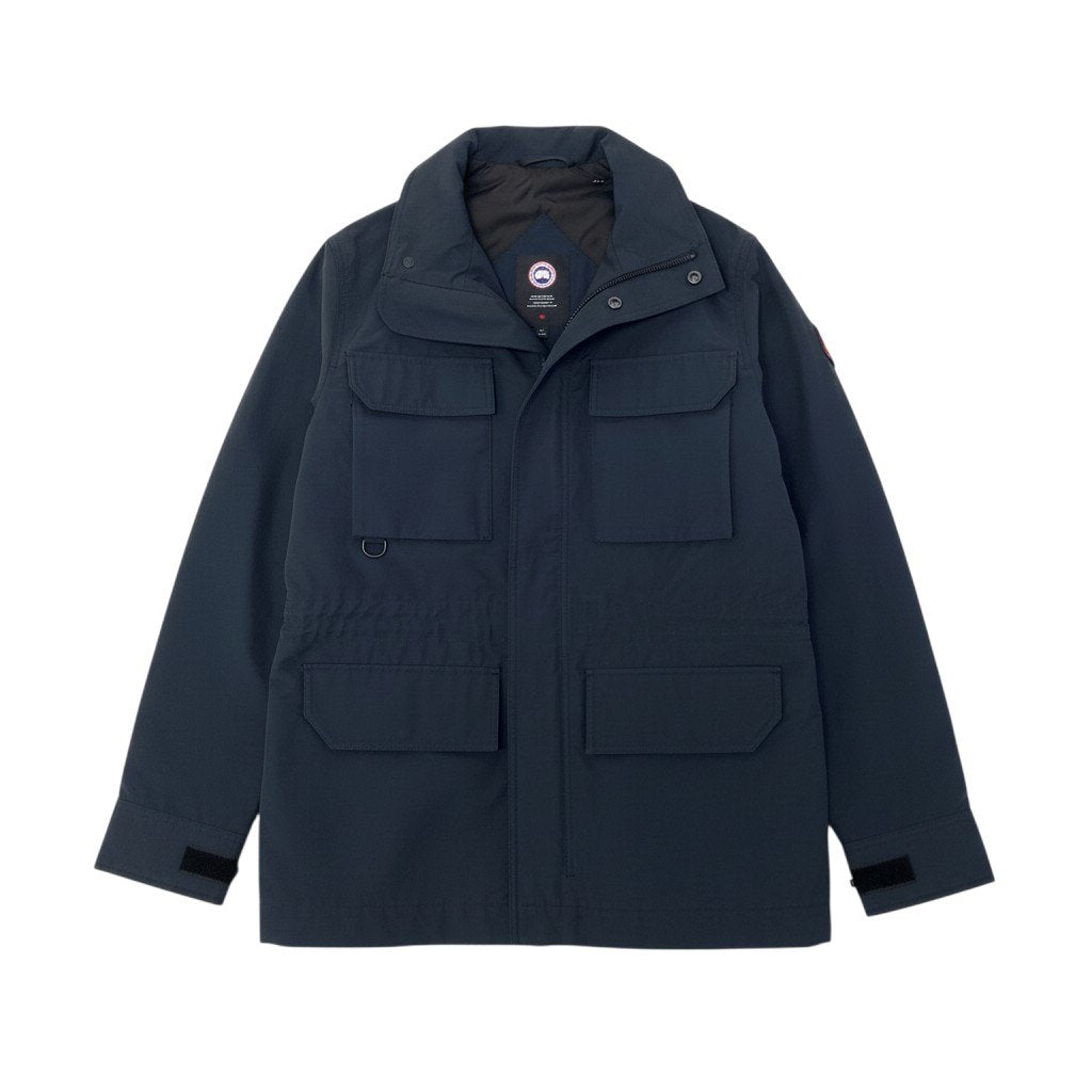 37i26 【未使用タグ付】 CANADA GOOSE カナダグース ハリソンジャケット ロゴパッチ 4814M サイズSP ネイビー コットン ナイロン メンズk02i