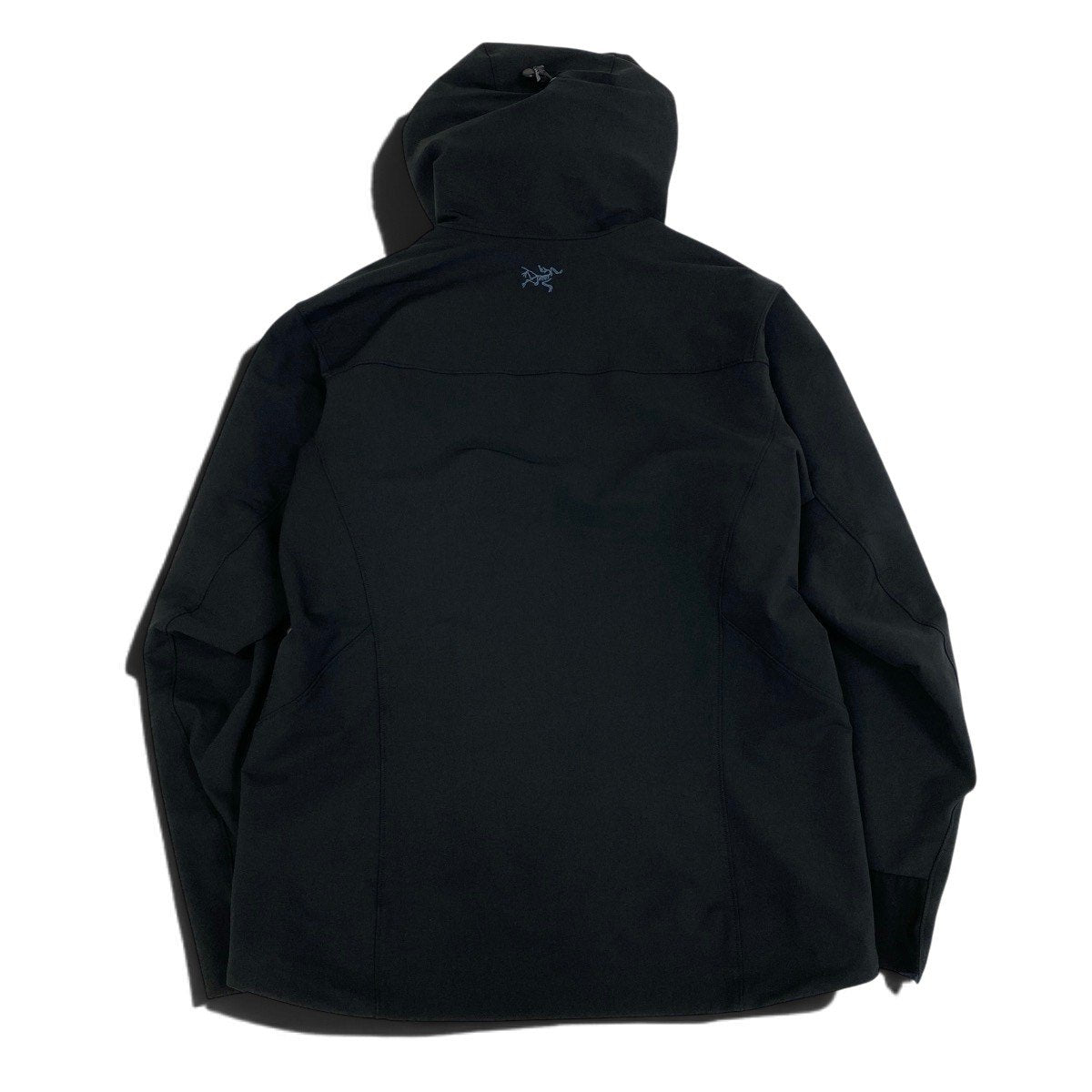 26j8 ARC’TERYX アークテリクス マウンテンパーカー ジップアップフーディー 胸元ロゴ刺繍  Lサイズ ブラック メンズ 男性用u02t