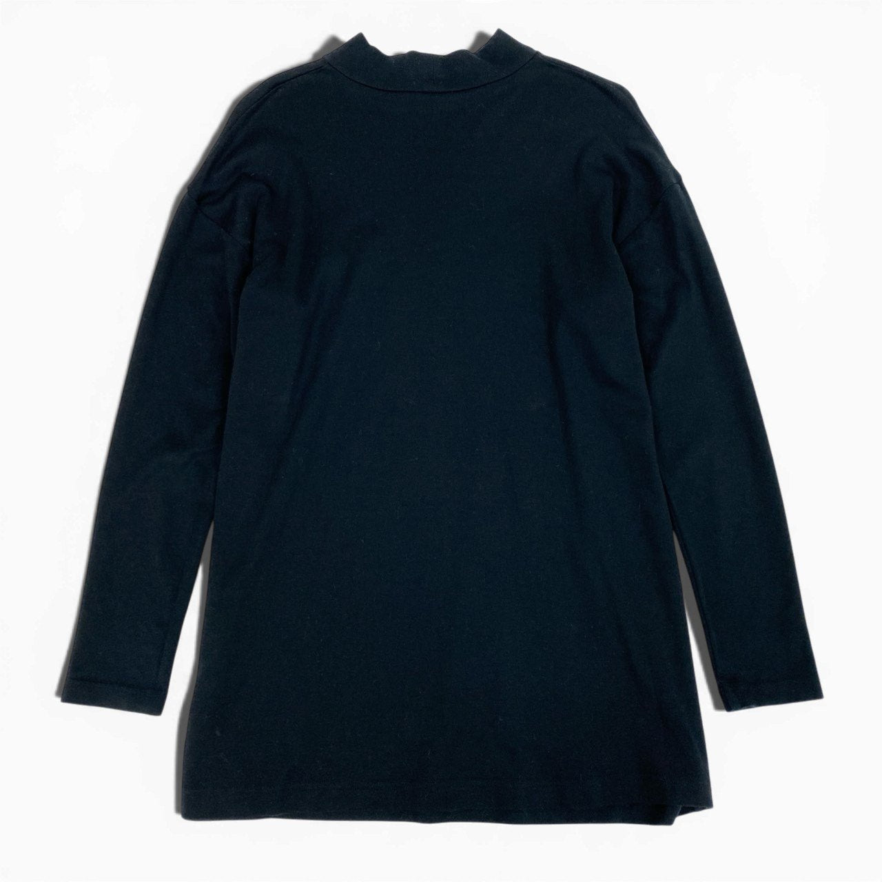 33b27 TOKUKO 1er VOL TOKUKO モックネック チュニックワンピース ロングスリーブ アニマルプリント レディース 女性服 ブラックu02t