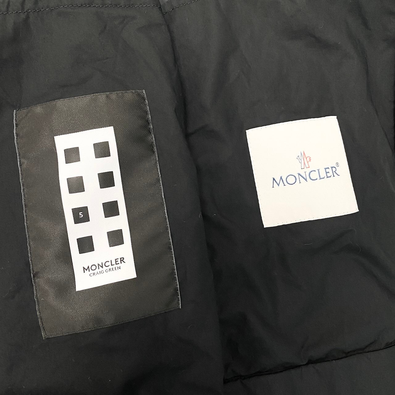 53d5 MONCLER モンクレール × Craig Green クレイググリーン DOODLE ジップアップジャケット サイズ3 ブラック Zip Up Jackett18r