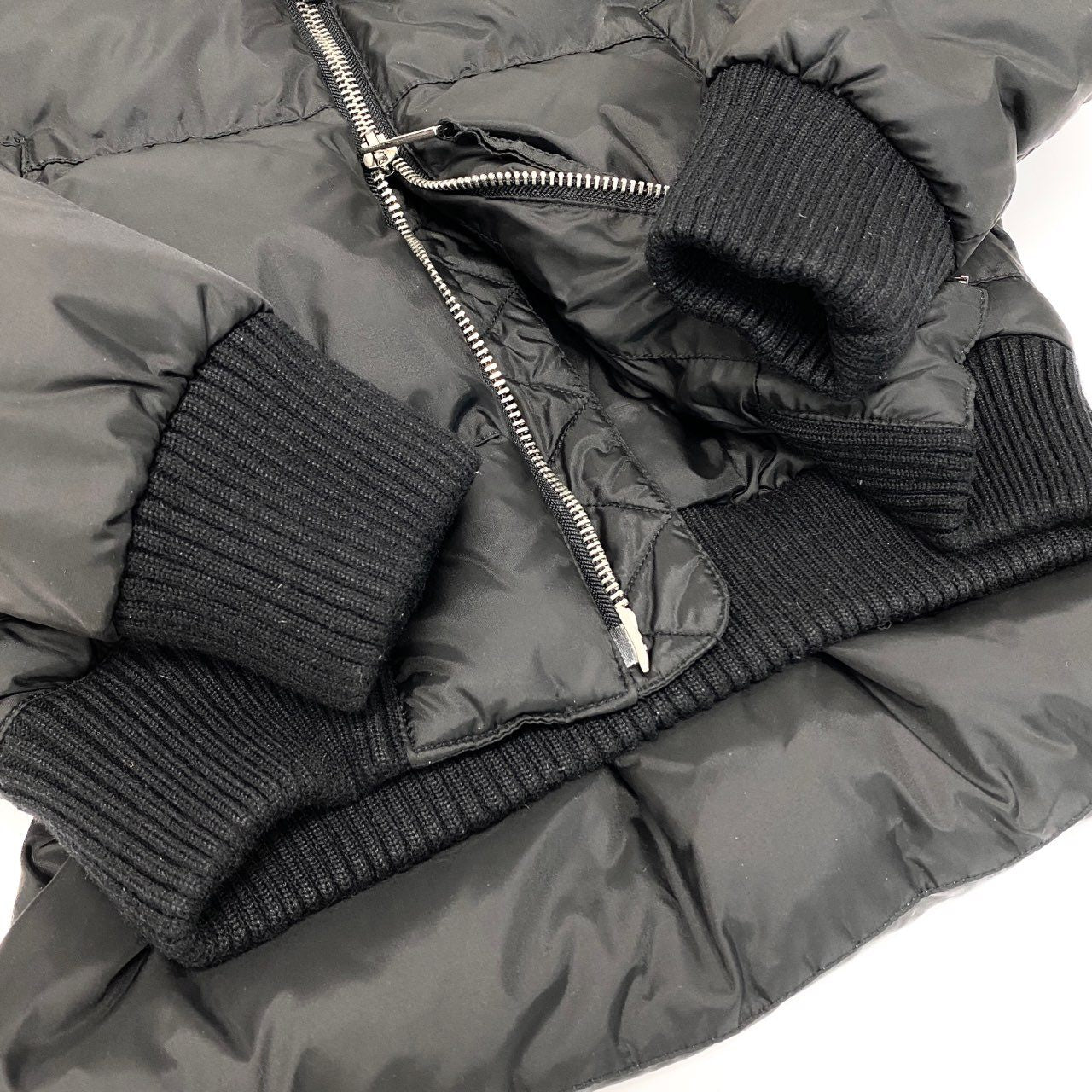 77L9 DSQUARED2 ディースクエアード ダウンジャケット フード付 2way ワッペン ショートダウン アウター メンズ 紳士服 42 ブラックu02t