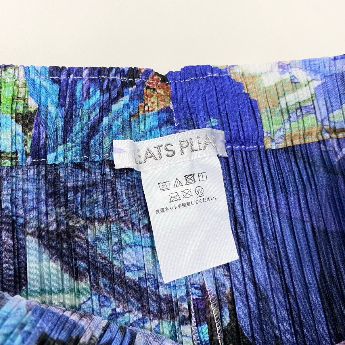 If24 PLEATSPLEASE プリーツパンツ AURORA JUNGLE PP33JF724 3 ブルー系 ポリエステル100％ レディース 女性用u02t