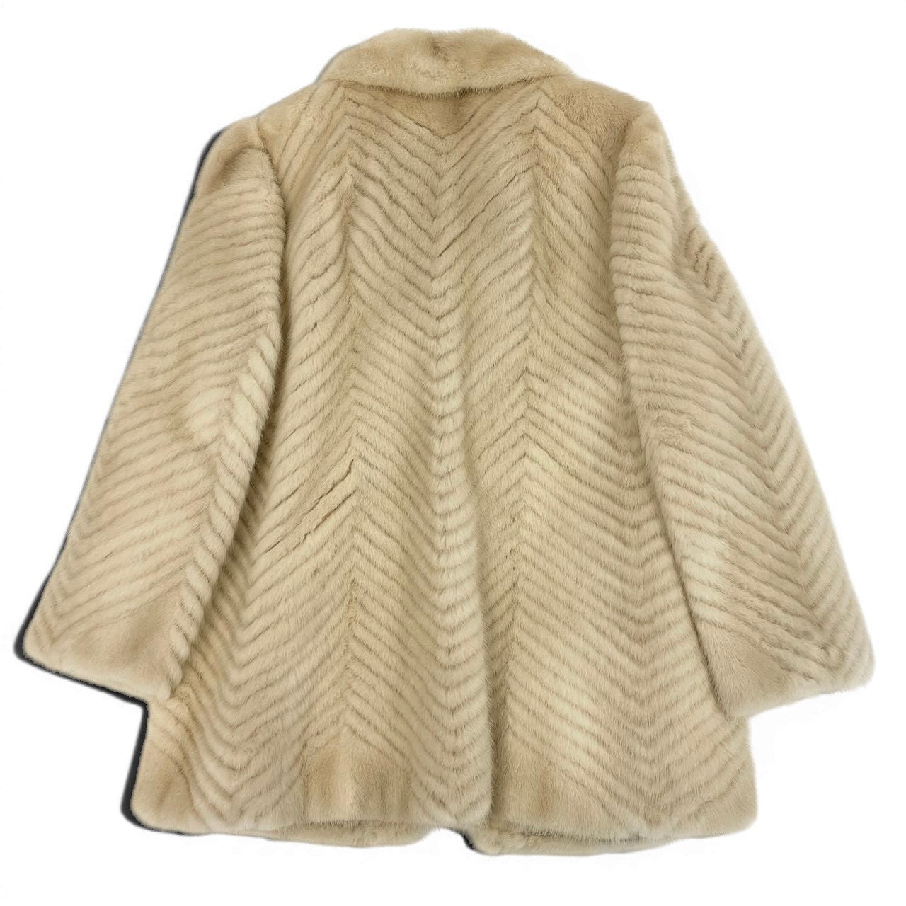 47e13 Josephine ジョセフィーヌ パールミンク ファーコート サイズ11 ホワイト 本毛皮 Pearl Mink Fur Coat リアルファーt18r