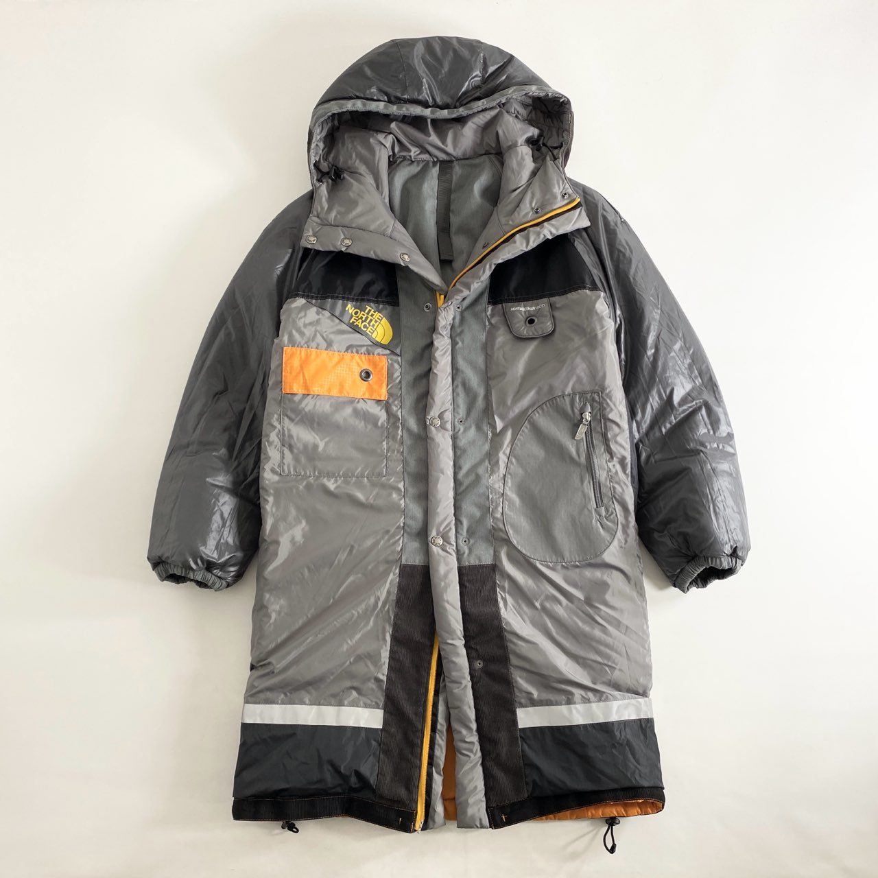 87i1 THE NORTH FACE JUNYA WATANABE MAN ザノースフェイス ジュンヤワタナベマン Sleeping Bag ダウンコート アウター WB-C101 XS グレー オレンジ 日本製