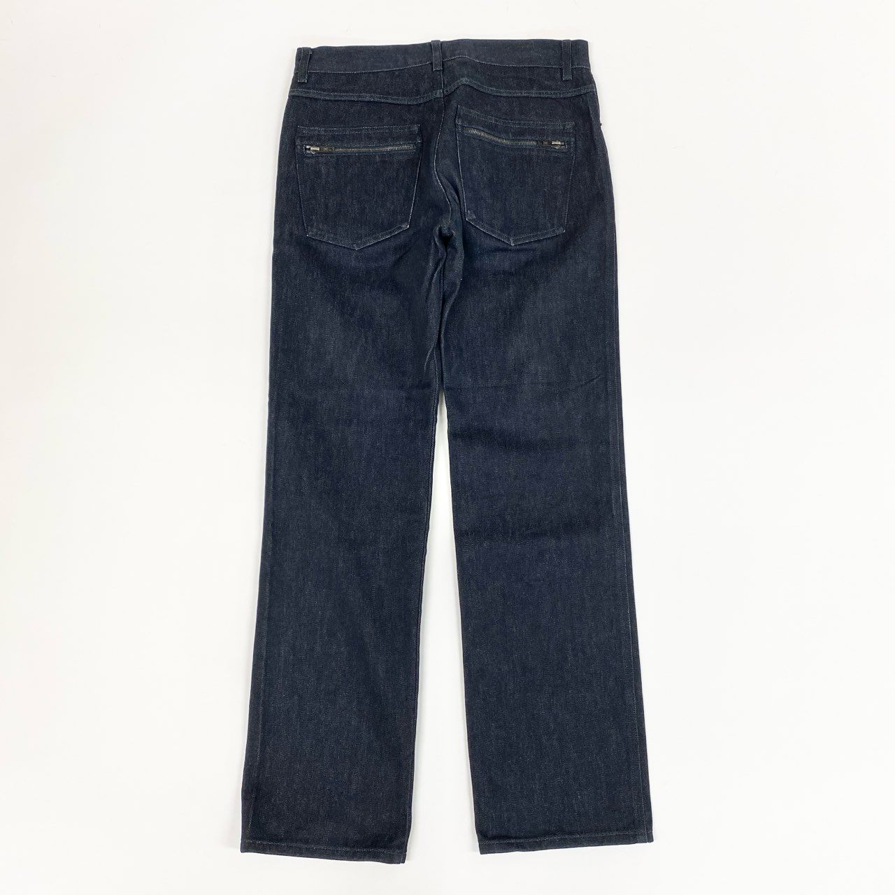7i25-2《美品》LOUIS VUITTON ルイヴィトン デニムパンツ ボトムス ストレートパンツ コットン イタリア製 M相当 濃紺 インディゴ メンズk02i