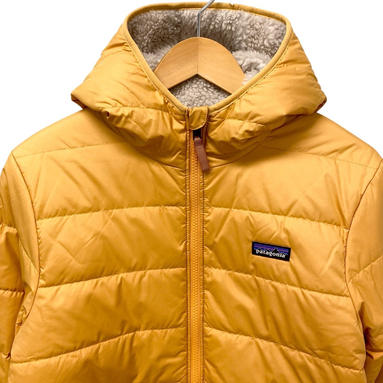 61c6 Patagonia パタゴニア Ks Rready FLEECE HOODIE JACKET リバーシブル フリースジャケット ボーイズXXL(16~18) レディースLL相当 レディース アウターk02i