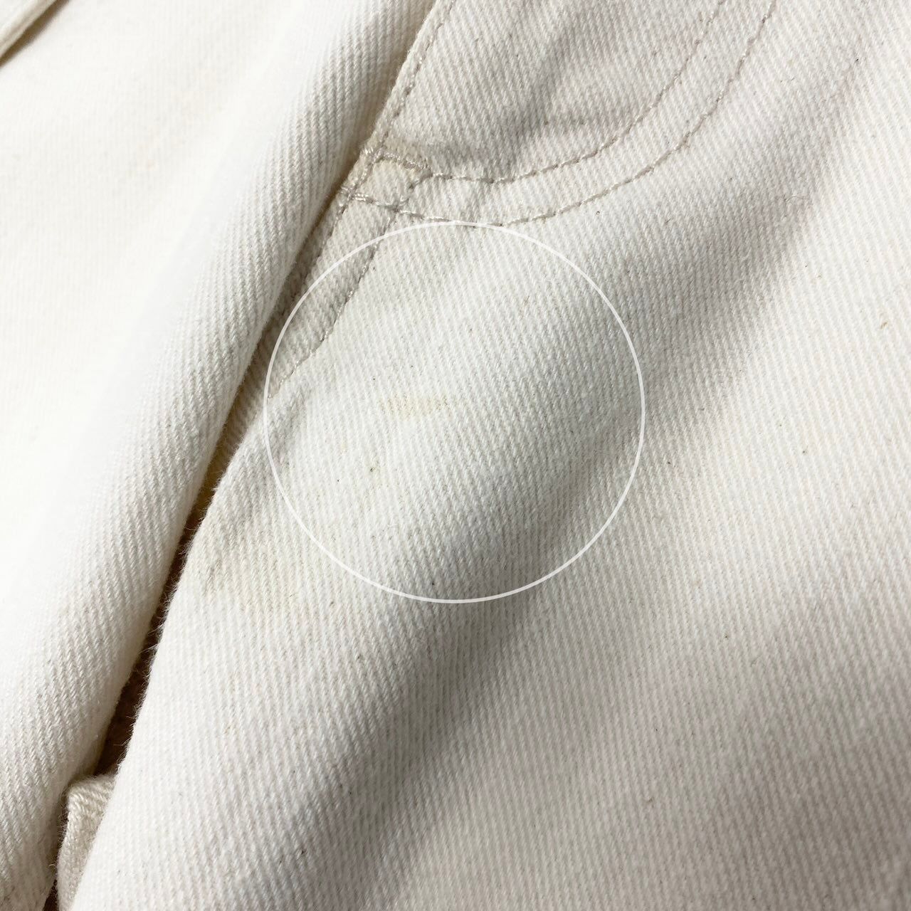 55d30 ALEXANDER MCQUEEN アレキサンダーマックイーン ワークパンツ カラーデニム ボトムス イタリア製 アイボリー系 コットン100％ メンズ 紳士服u02t