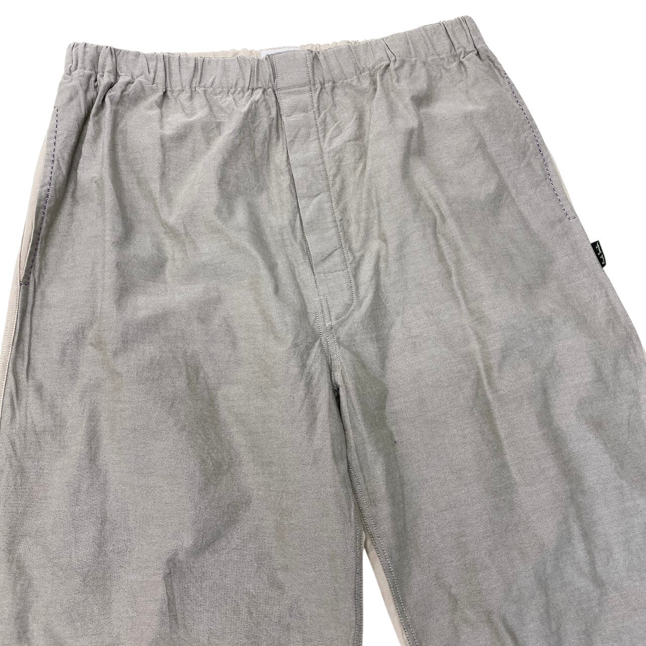 64g4 Paul Smith ポールスミス 作務衣 セットアップ  甚平  Lサイズ グレー ベージュ コットン100％ メンズ 男性用u02t
