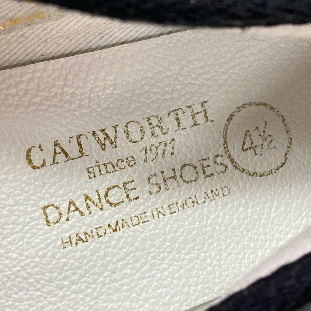 4j24 CATWORTH キャットワース Slip on Ballet Shoe ハラコ レオパード バレエシューズ  4 1/2 ブラウン DANCE SHOES イングランド製