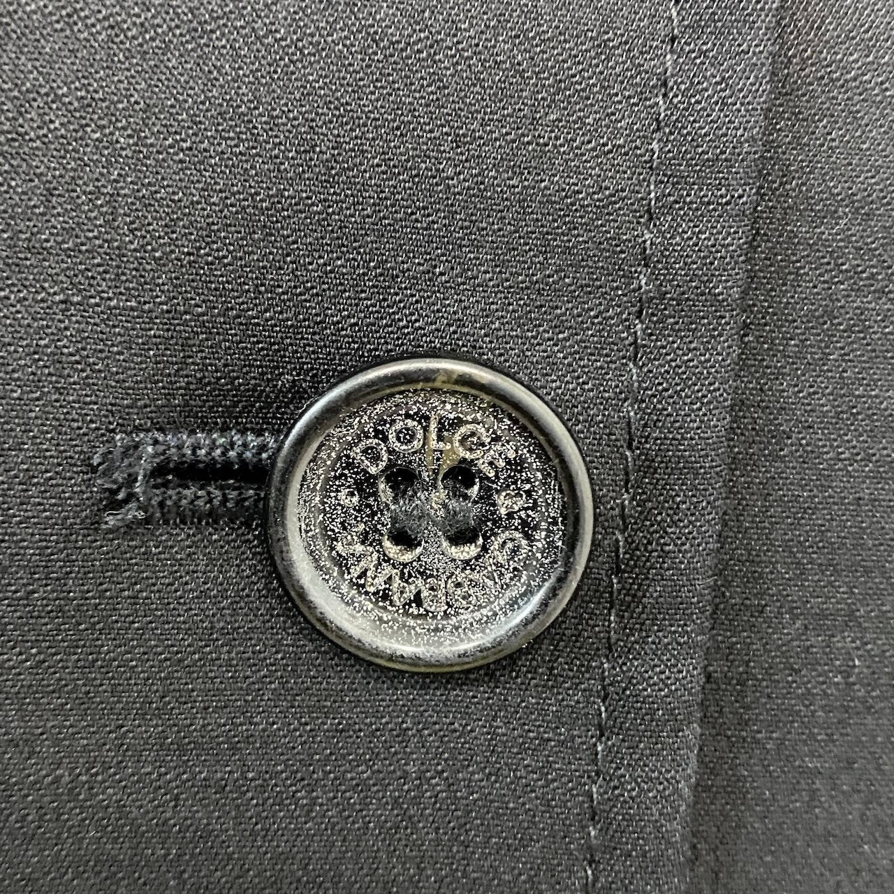 2h16 DOLCE&GABBANA ドルチェアンドガッバーナ セットアップ スカートスーツ テーラードジャケット タイトスカート サイズ38 ブラック レディースu02t