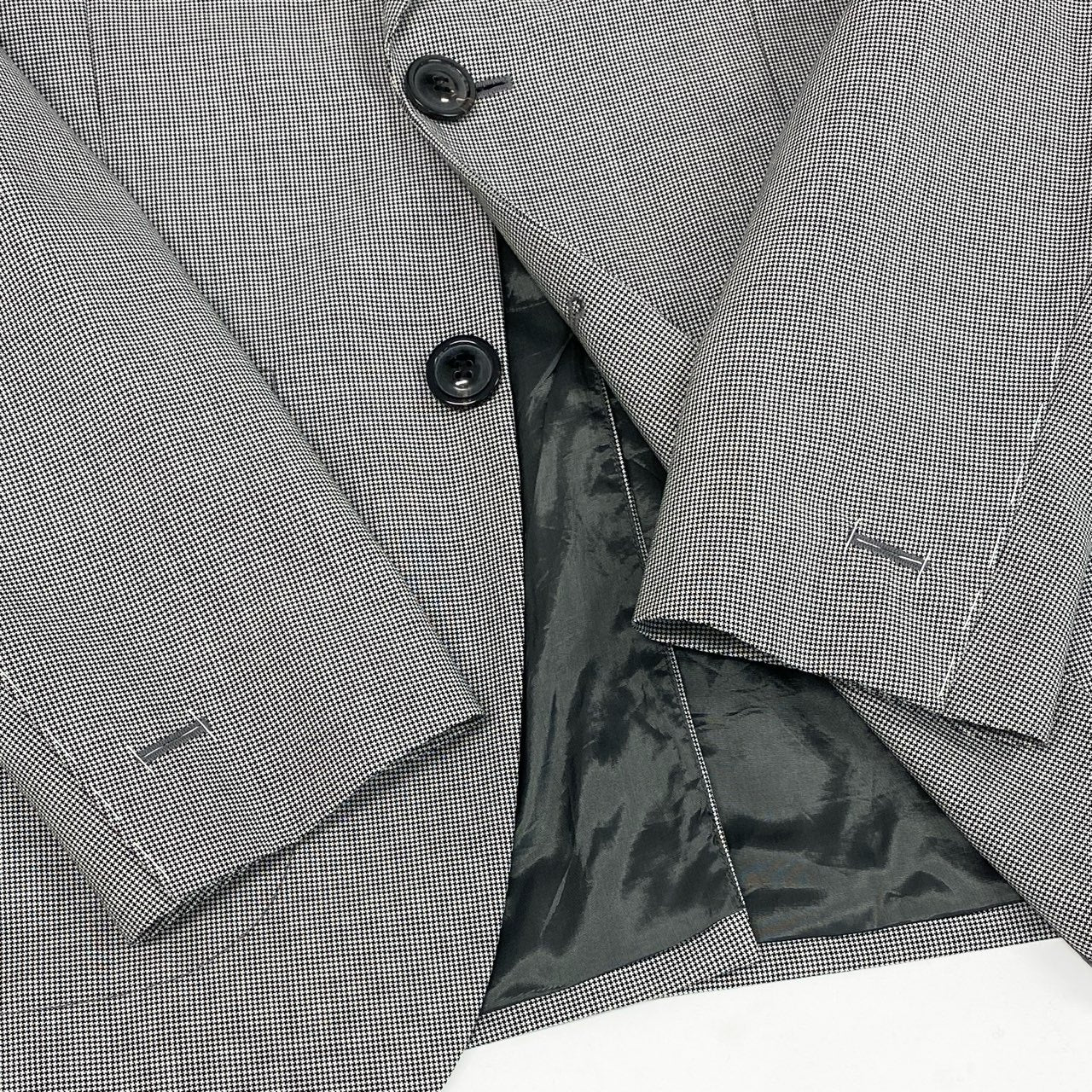 74i8 Maison Margiela メゾンマルジェラ 21SS 2B テーラードジャケット ブレザー 千鳥格子柄 イタリア製 S50BN0469 48 M-Lサイズ相当 グレー ウール メンズo07t