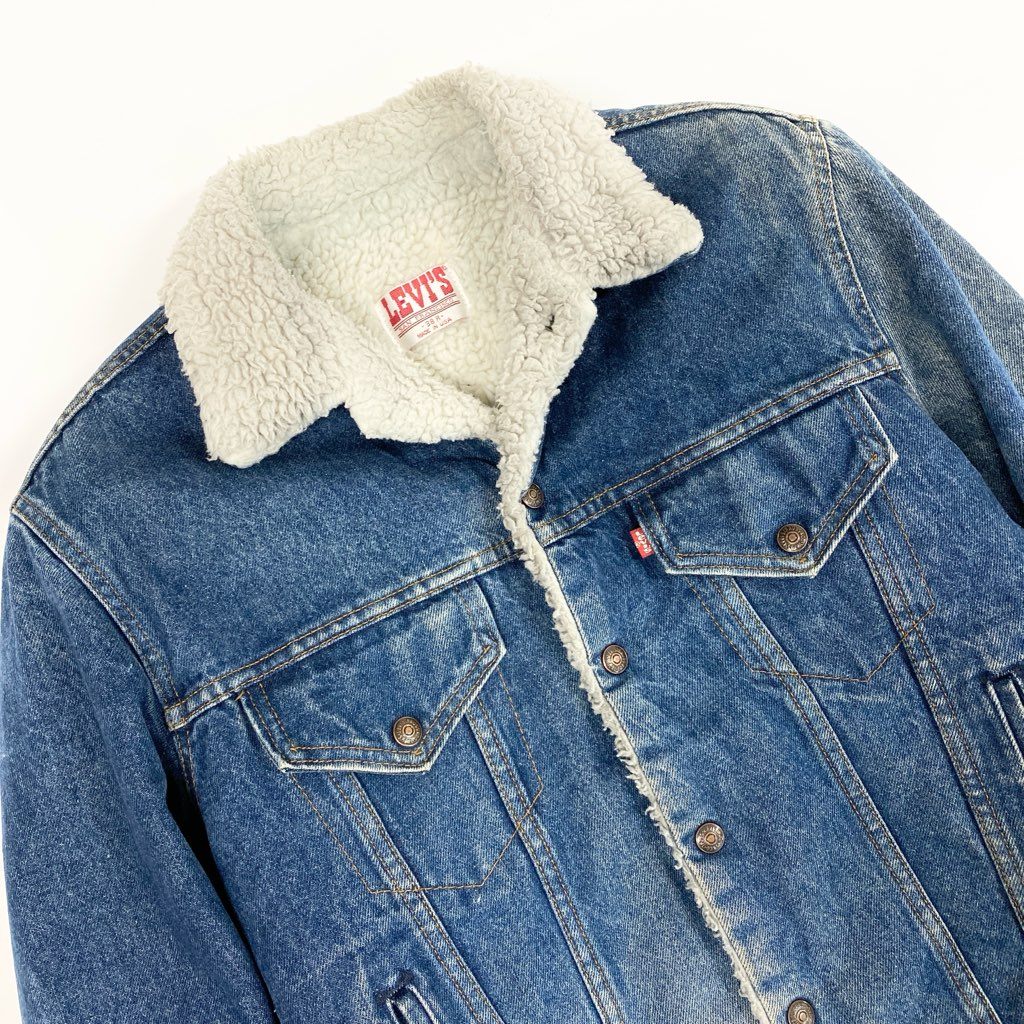 11l24 Levi`s リーバイス 96年製 90`s デニムボアジャケット USA製 vintage 706080216 38R インディゴブルー メンズ 紳士服o07t