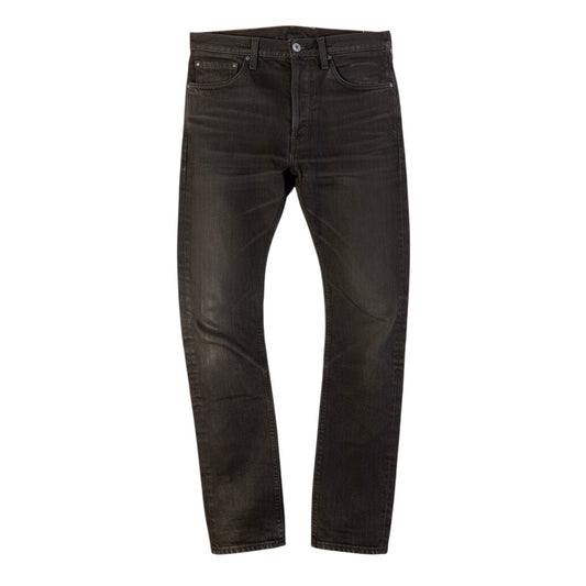 Mj22 Maison Martin Margiela デッドストック 2000~2001AW ペンキデニム アーティザナル パンツボトム Mサイズ ブラウン コットン100％ メンズ 男性用k02i