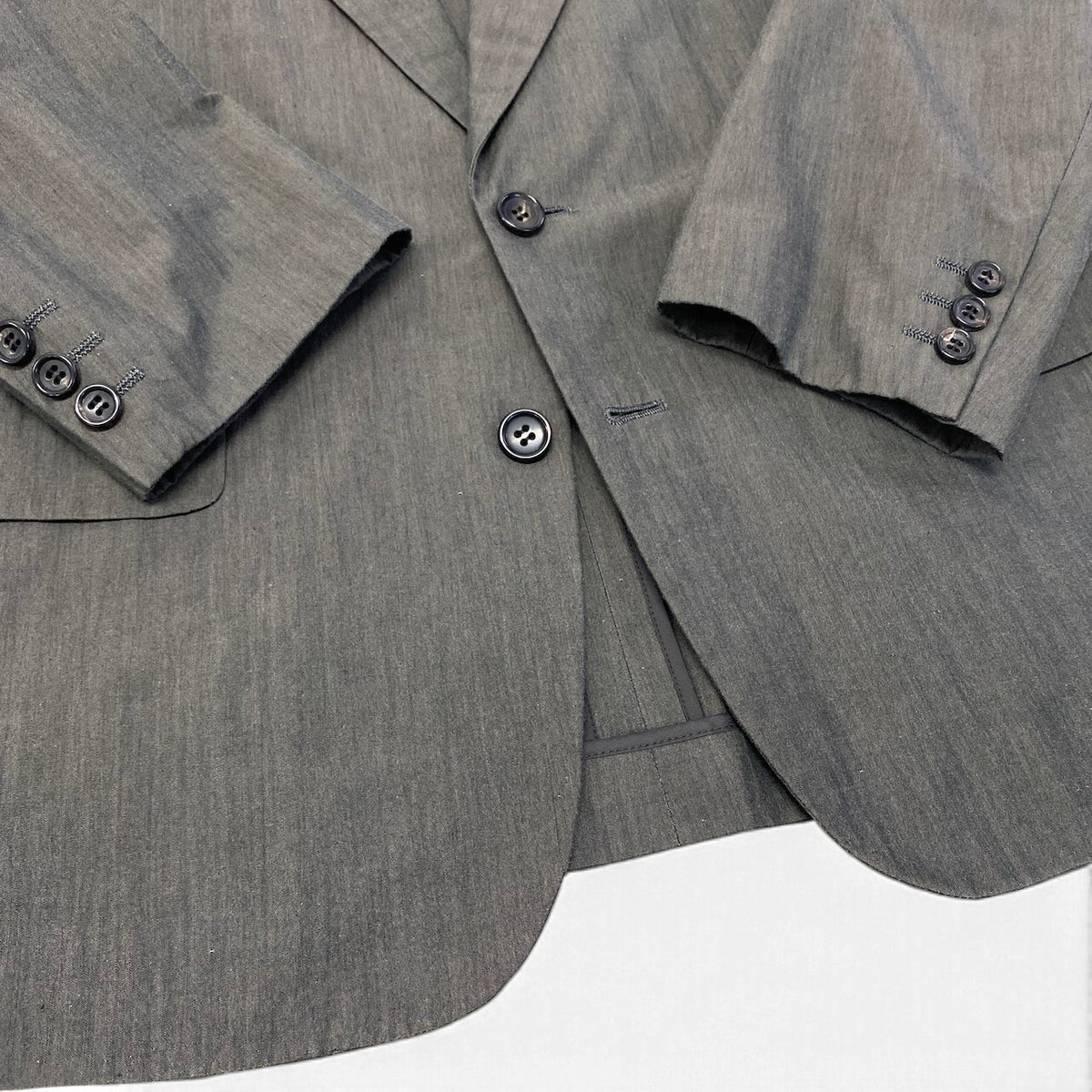 37i26 COMME des GARCONS HOMME コムデギャルソンオム アーカイブ テーラードジャケット AD1989 ブレザー 日本製 ダークブラウン コットン100％ メンズ 男性用u02t