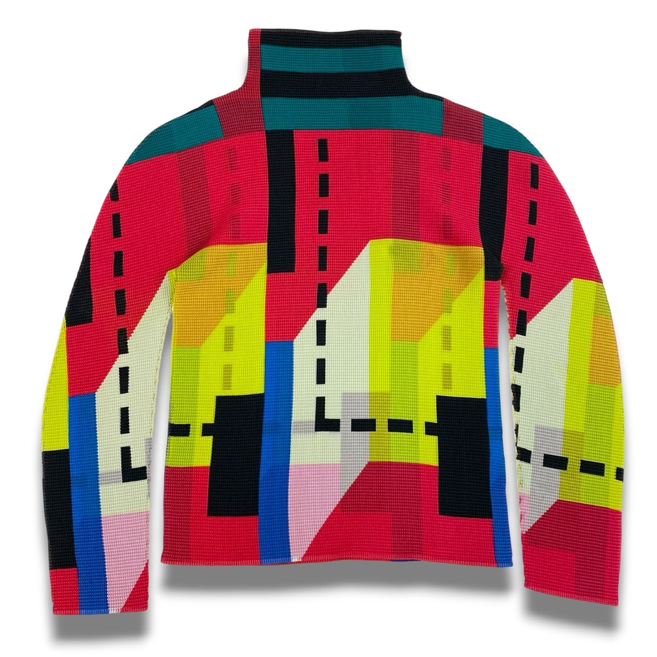 Ac2 ME ISSEY MIYAKE ミーバイ イッセイミヤケ プリーツカットソー 長袖トップス サイズフリー マルチカラー レディースk02i