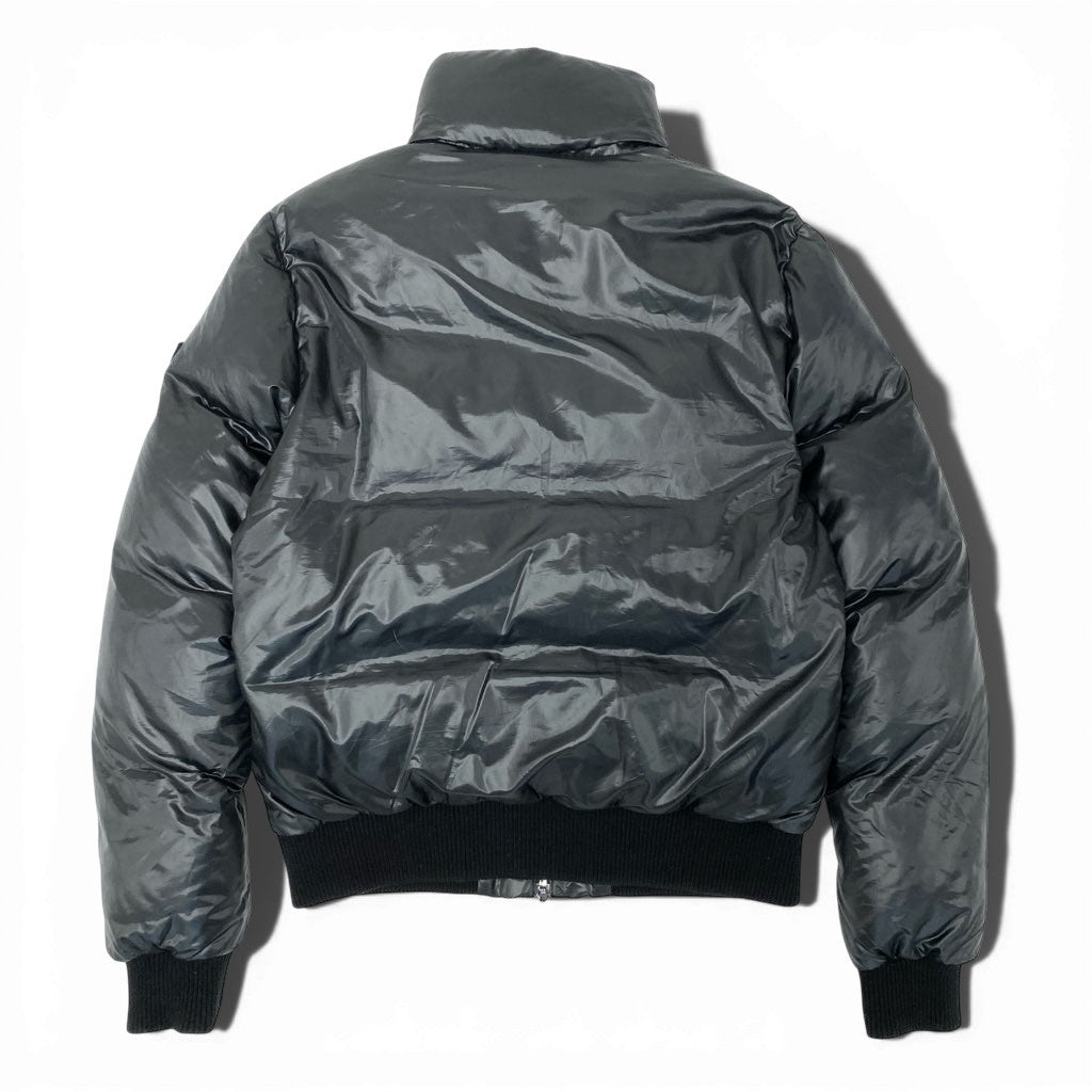 3l27《美品》 EMPORIO ARMANI エンポリオアルマーニ EA7 ダウンジャケット サイズM ブラック DOWN JACKETt18r