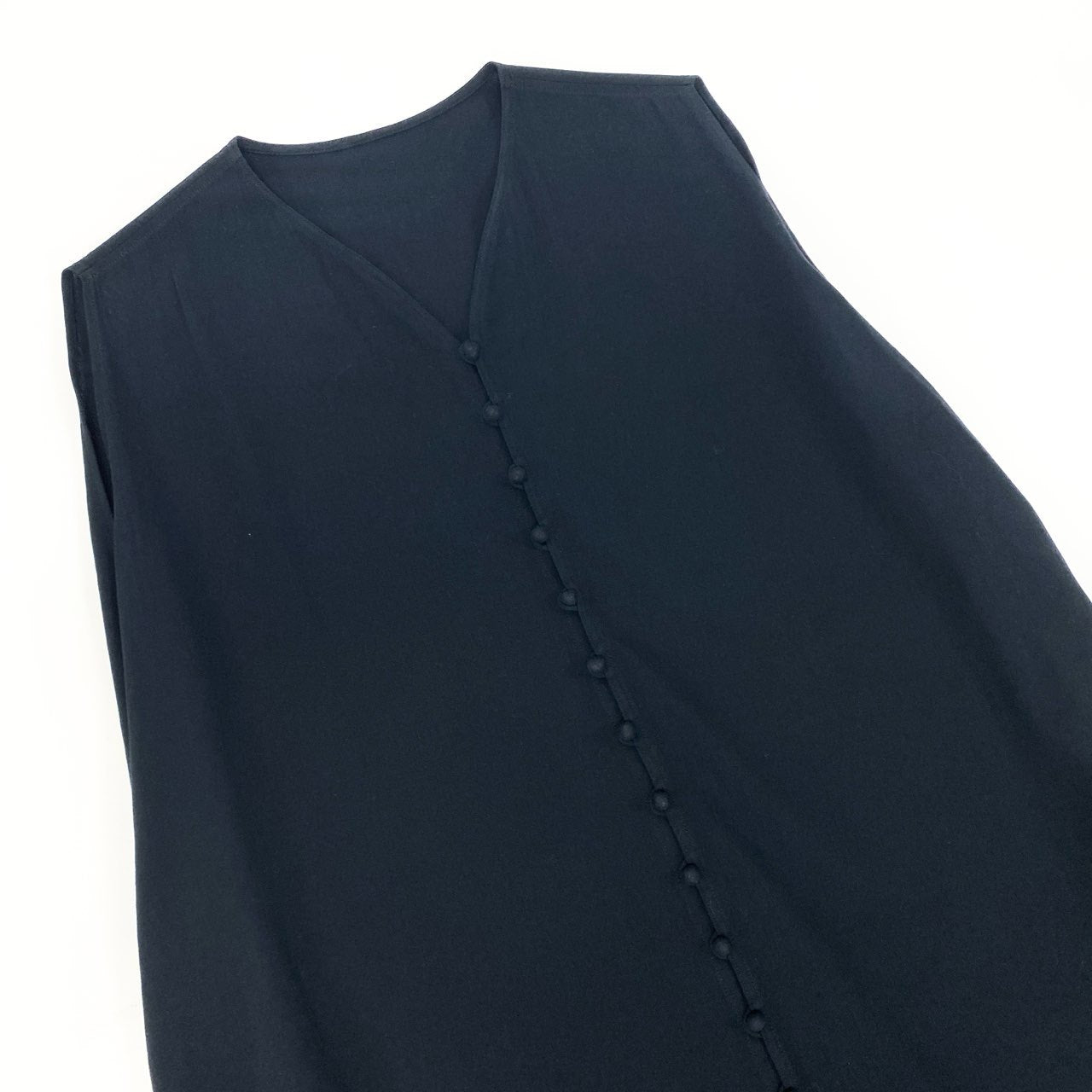 40k18【美品】JURGEN LEHL ヨーガンレール ノースリーブワンピース ロングワンピース コットン100％ 日本製 J0112FV511 Mサイズ ブラック レディースu02t