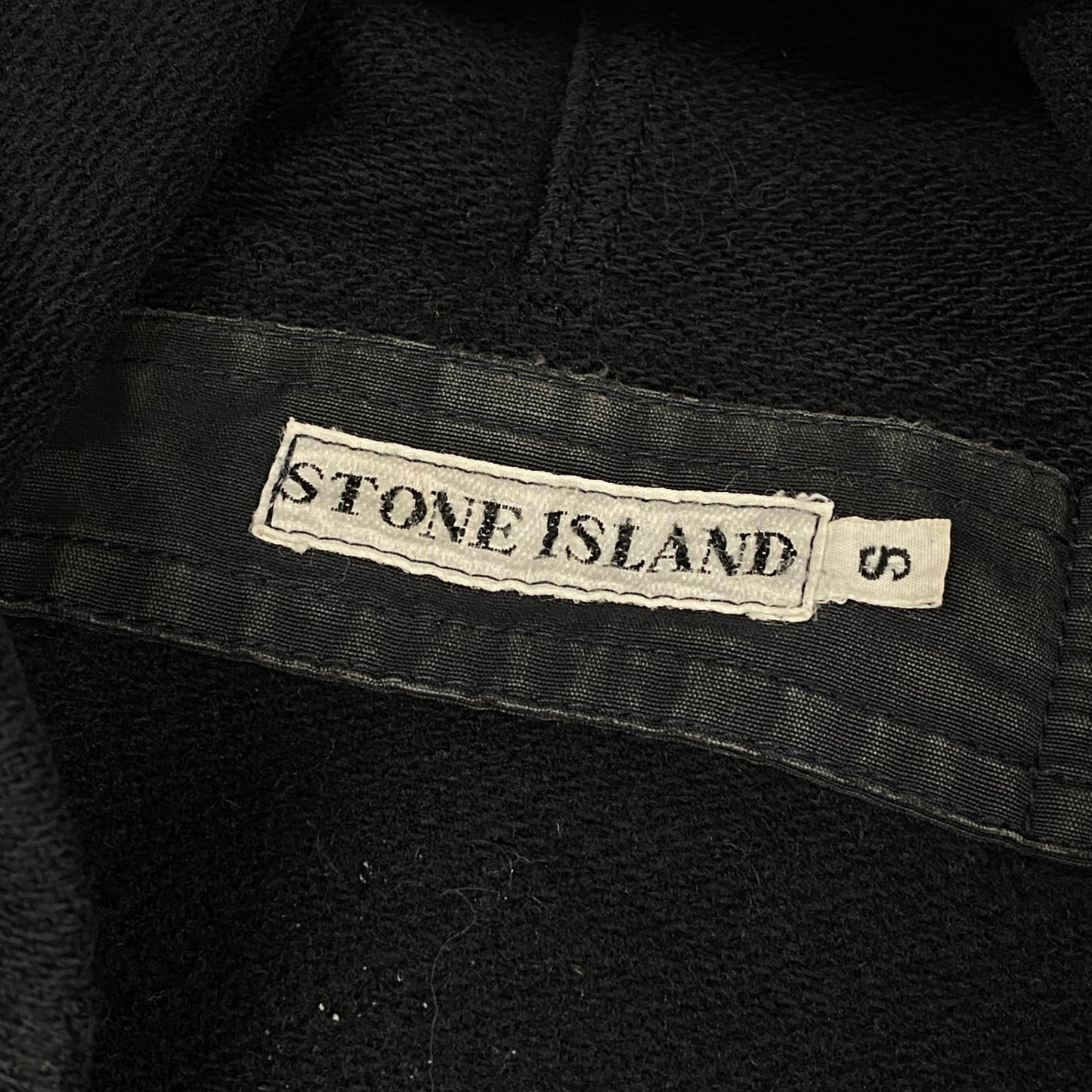 85l20 STONE ISLAND ストーンアイランド 90s ダッフルコート モンゴメリーコート アウター グリーンエッジ 腕章 S ネイビー ウール メンズ アーカイブ マッシモオスティk02i