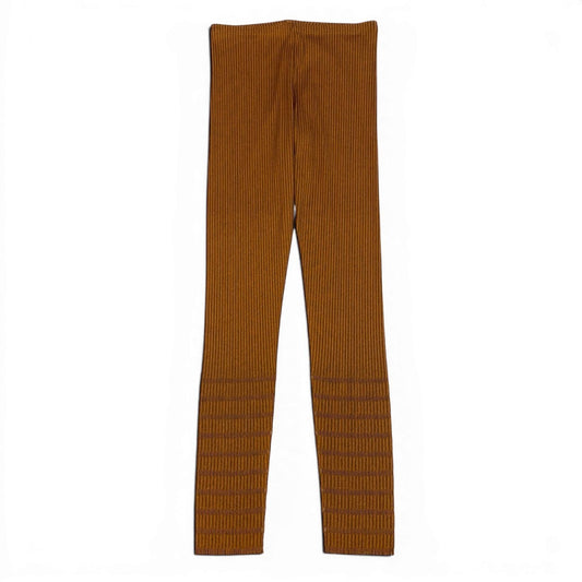 Ae19【美品】 PLEATS PLEASE プリーツプリーズ A-POC リブパンツ ストライプ PP22LF902 サイズ5 オレンジ系 レディース 女性服u02t