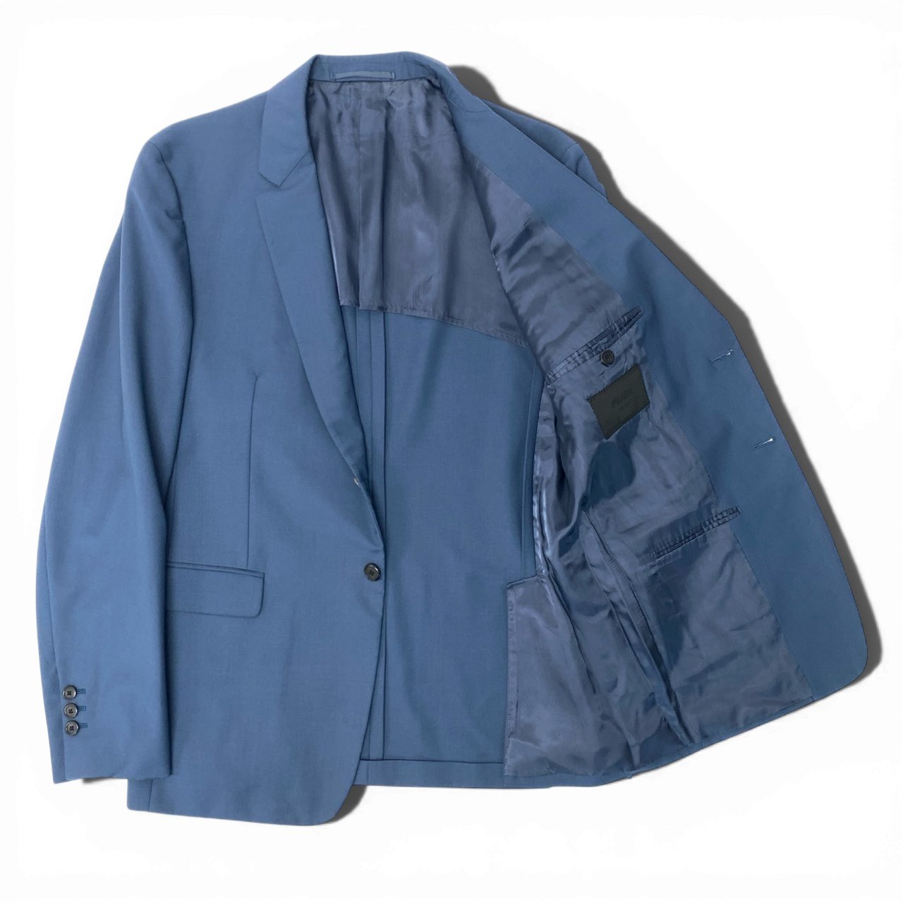 Mc5 PRADA プラダ 2Bテーラードジャケット ドレスジャケット サイズ52R ネイビー メンズ 男性用 ジャケットk02i