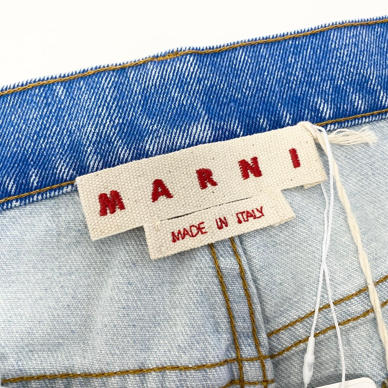 e8 《未使用品》 MARNI マルニ 25SS ボーイフレンド フラワー デニムパンツ SS25 Boy Friend Flour Denim Pants サイズ40 ブルー タグ付t18r