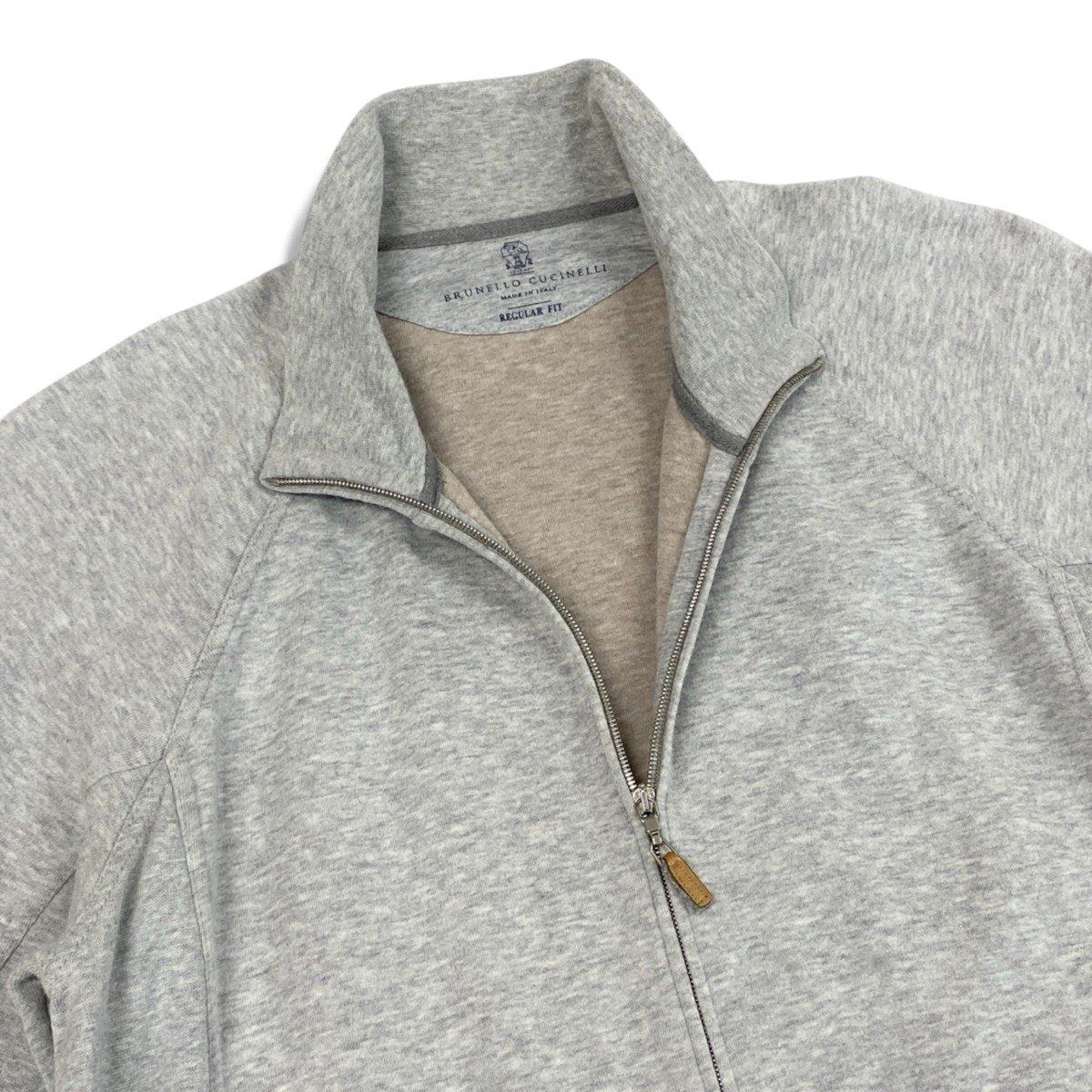 5i30 BRUNELLO CUCINELLI ブルネロクチネリ ハイネック ジップアップパーカー ジャケット イタリア製 羽織 DE92893 REGULAR FIT グレー メンズ 男性用u02t