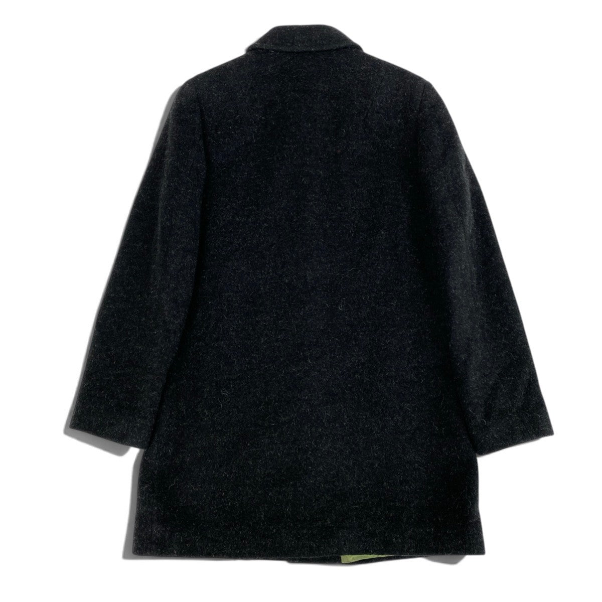 53j6 D＆G DOLCE&GABBANA ドルチェアンドガッパーナ 00's ステンカラーコート コートジャケット イタリー製 38サイズ ブラック レディース 女性用u02t