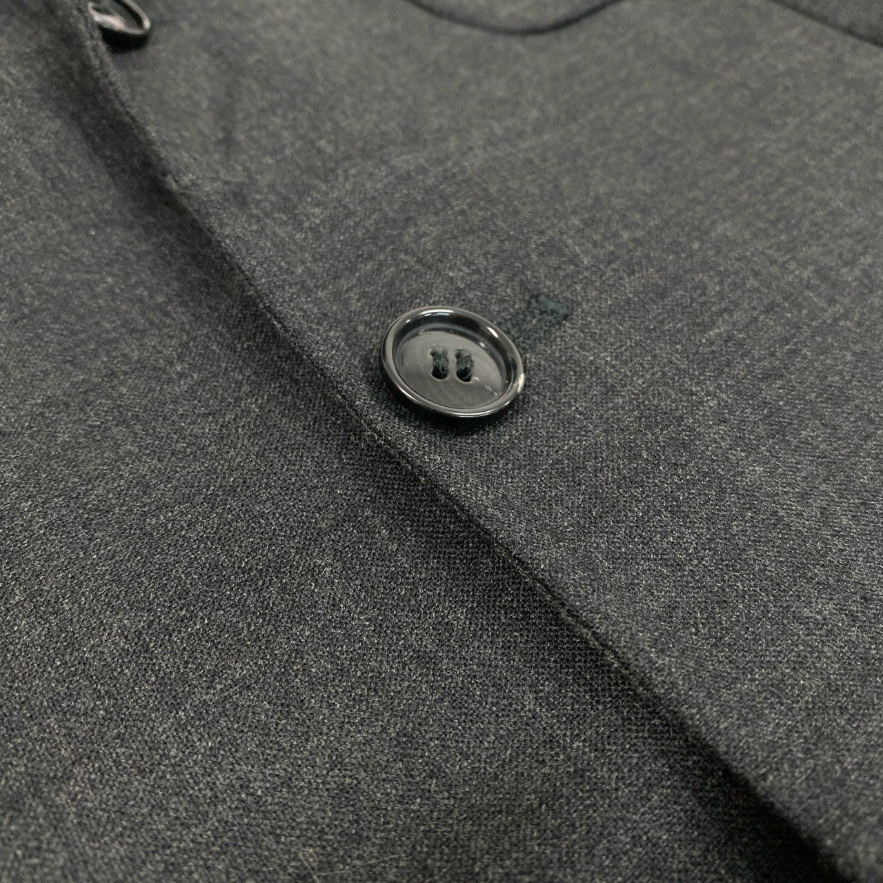 31k2 Ermenegildo Zegna エルメネジルドゼニア イタリア製 テーラードジャケット ブレザー ビジネス フォーマル 50 Lサイズ相当 ダークグレー ウール メンズo07t