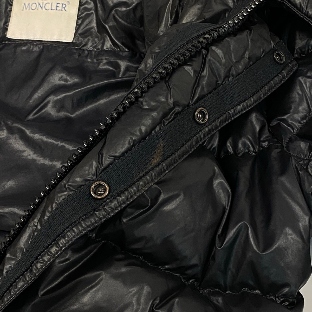 65j5 MONCLER モンクレール HUBERT ファーフード ダウンジャケット サイズ0 ブラック メンズk02i