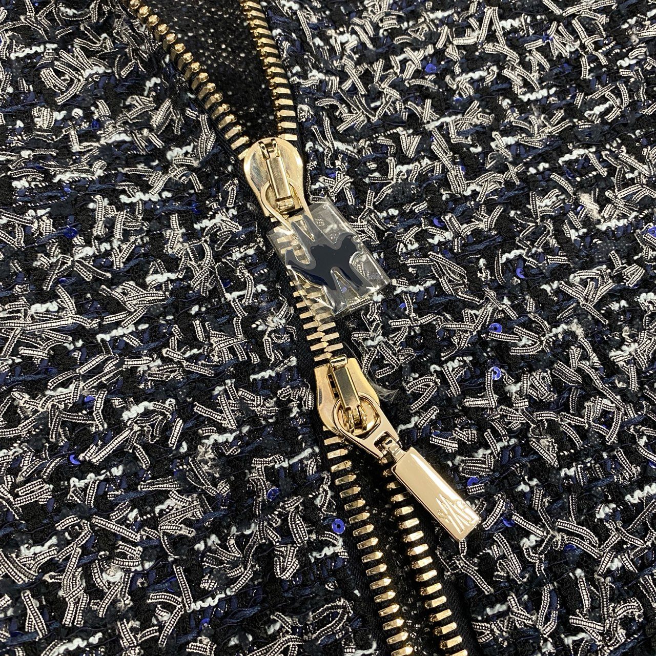 4a4 Moncler LAURINE GIACCONE モンクレール ローリン tweed coat ツイードコート アウター ダブルジップ size 0 レディース 女性用k02i