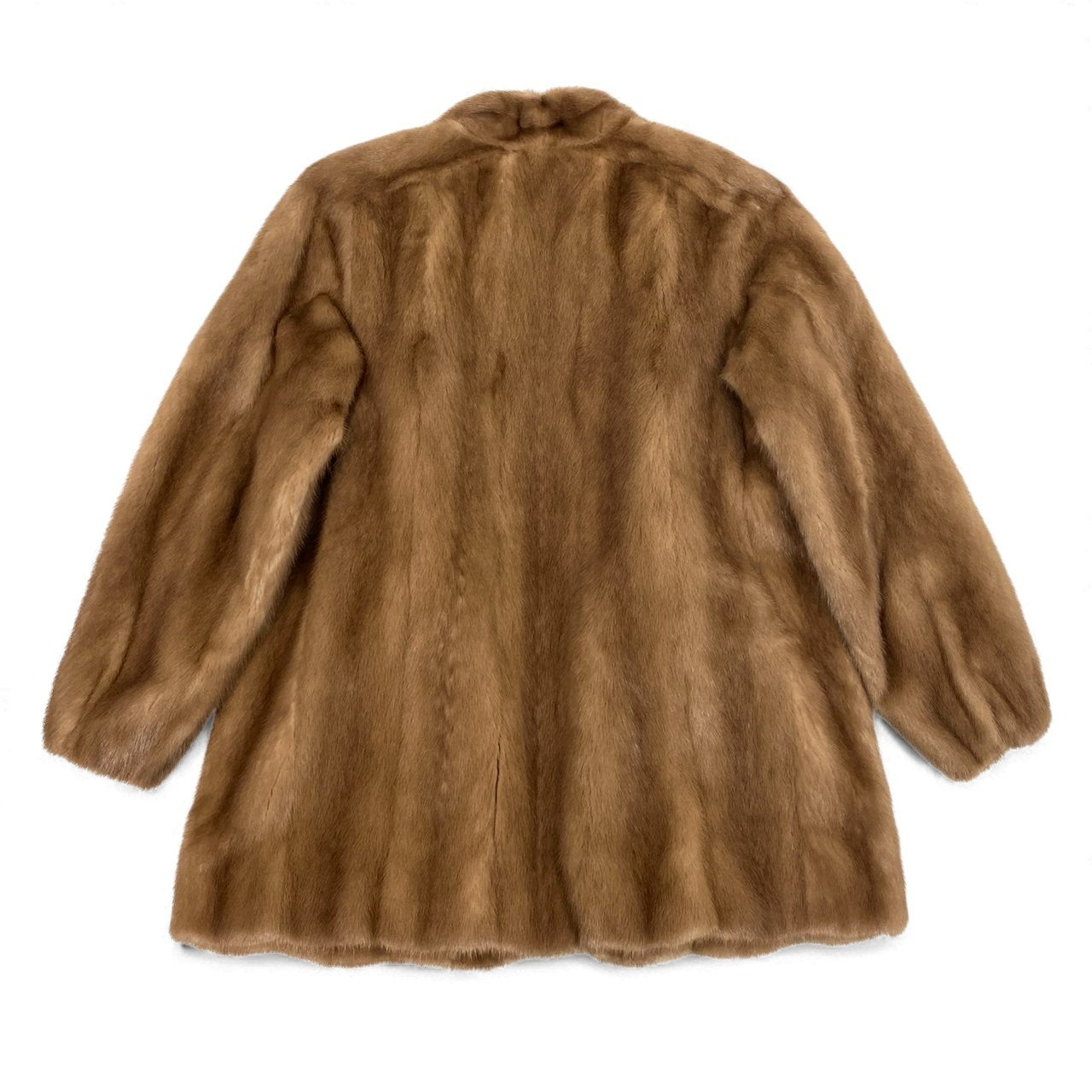 44L10 palody パステルミンク ファーコート サイズ9号 茶系 本毛皮 MINK FUR 毛質◎ 毛並み◎t18r