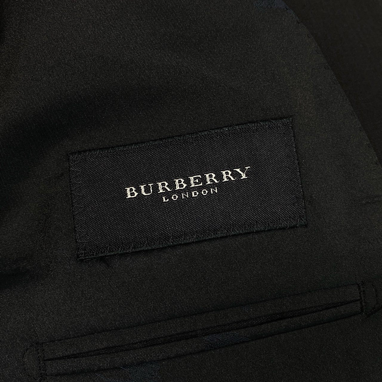 35a30 BURBERRY LONDON バーバリーロンドン スーツセットアップ テーラードジャケット スラックス 42サイズ ダークネイビー メンズ 男性用o07t