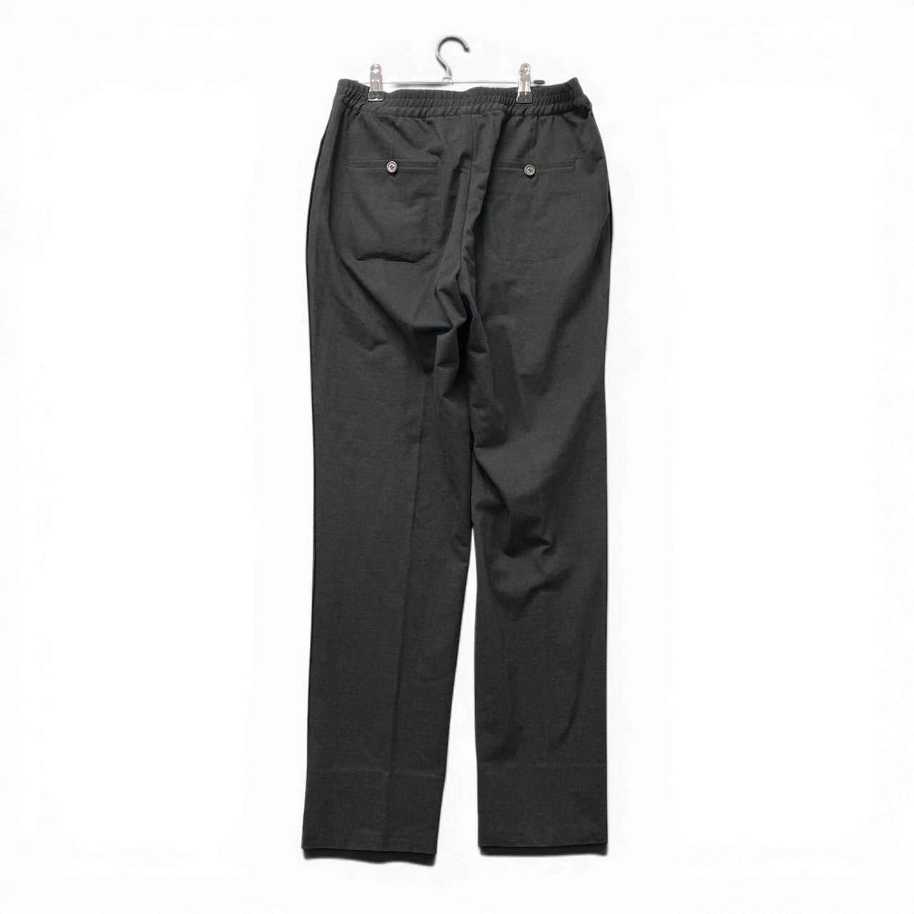 21f16【未使用タグ付】 LANVIN ランバン SLIM FIT テーパードパンツ 伸縮ストレッチ サイズ48 ブラック メンズ 紳士服u02t