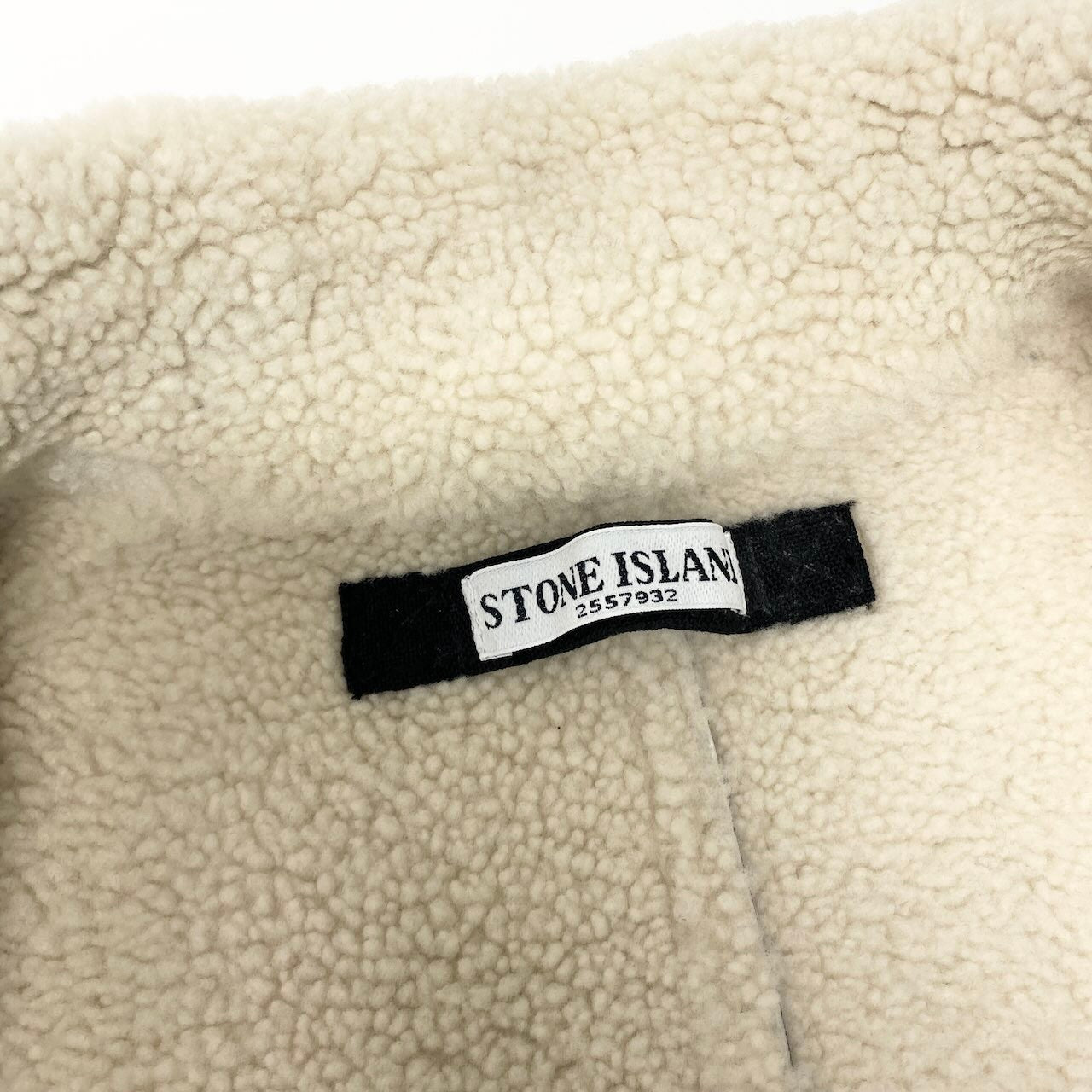 64e7【Archive】STONE ISLAND ストーンアイランド 2011AW ムートンジャケット サイズM ブラック メンズ アウターk02i